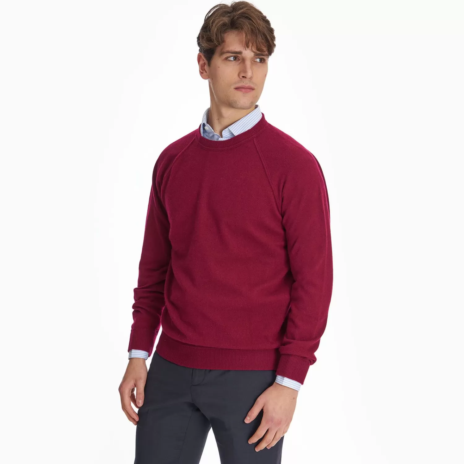 Burgundy Cashmere Sweatshirt>E.Marinella Online