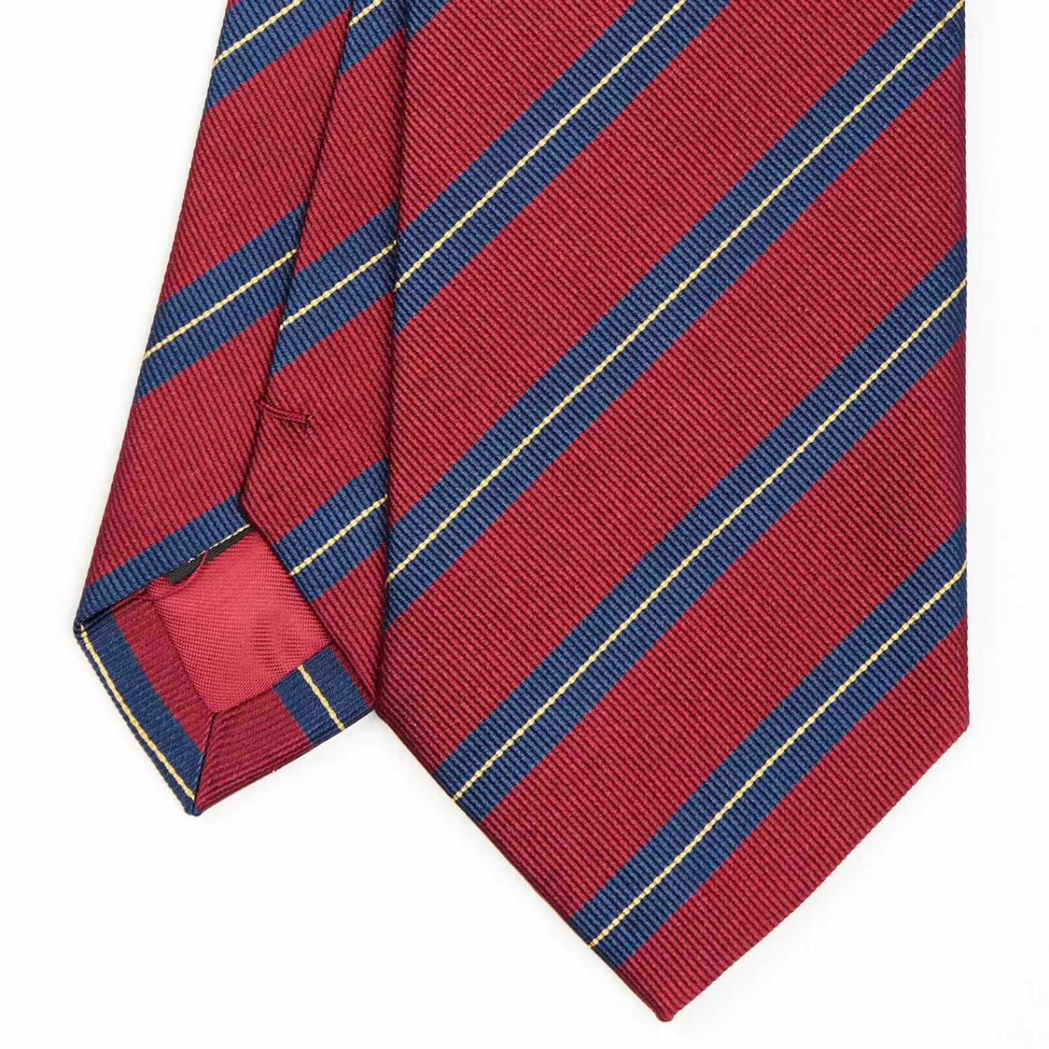 Burgundy Sartorial Striped Silk Tie>E.Marinella Cheap