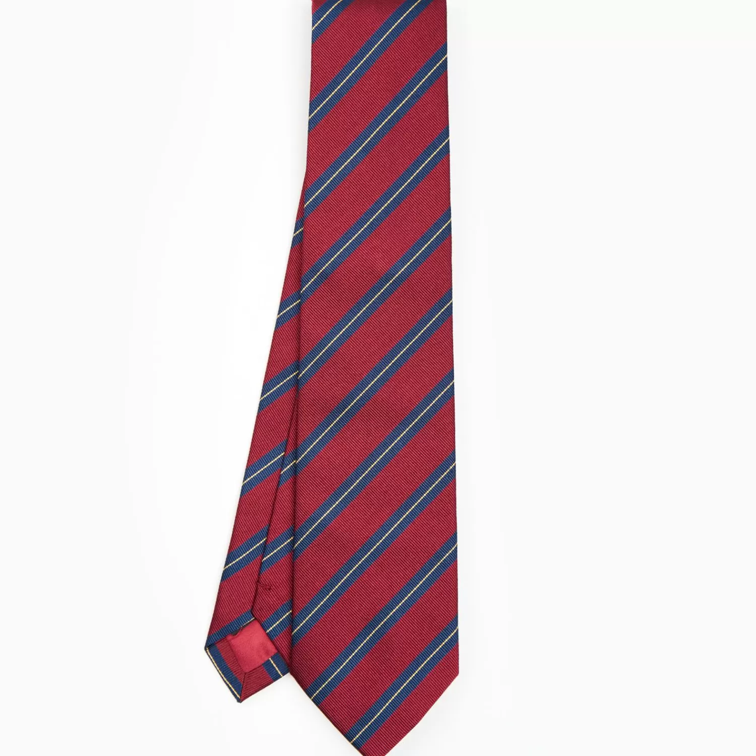 Burgundy Sartorial Striped Silk Tie>E.Marinella Cheap