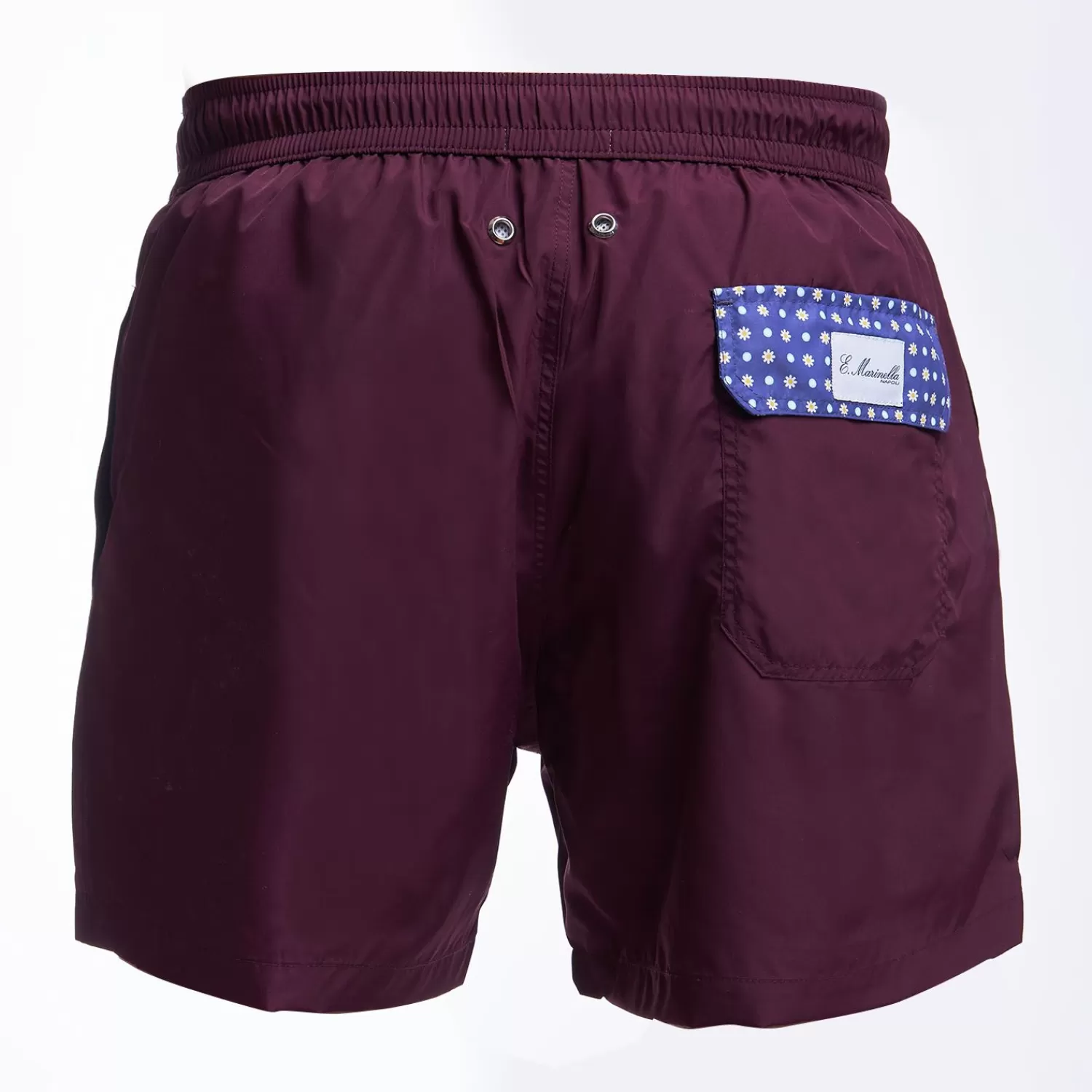 Burgundy Swim Short - Plain Colour>E.Marinella Best