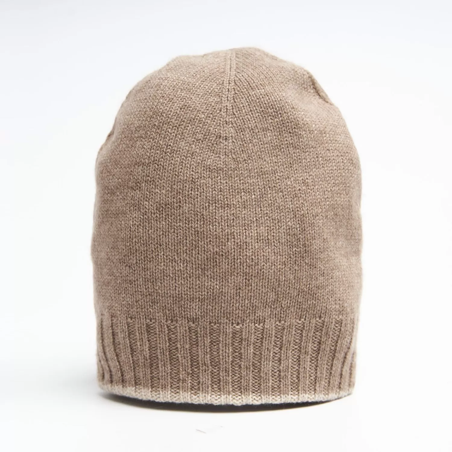 Camel And White Bicolor Cashmere Beanie>E.Marinella Best Sale
