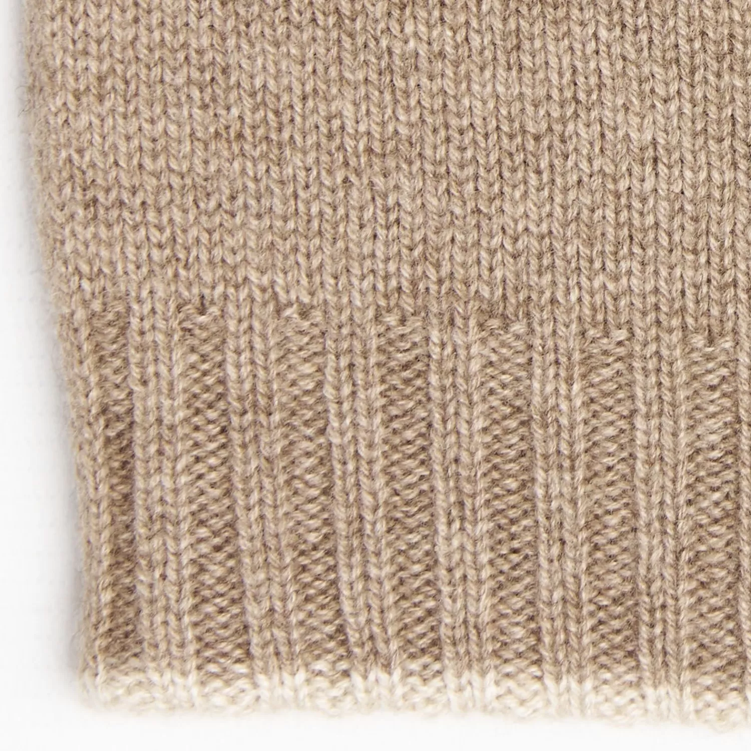 Camel And White Bicolor Cashmere Beanie>E.Marinella Best Sale