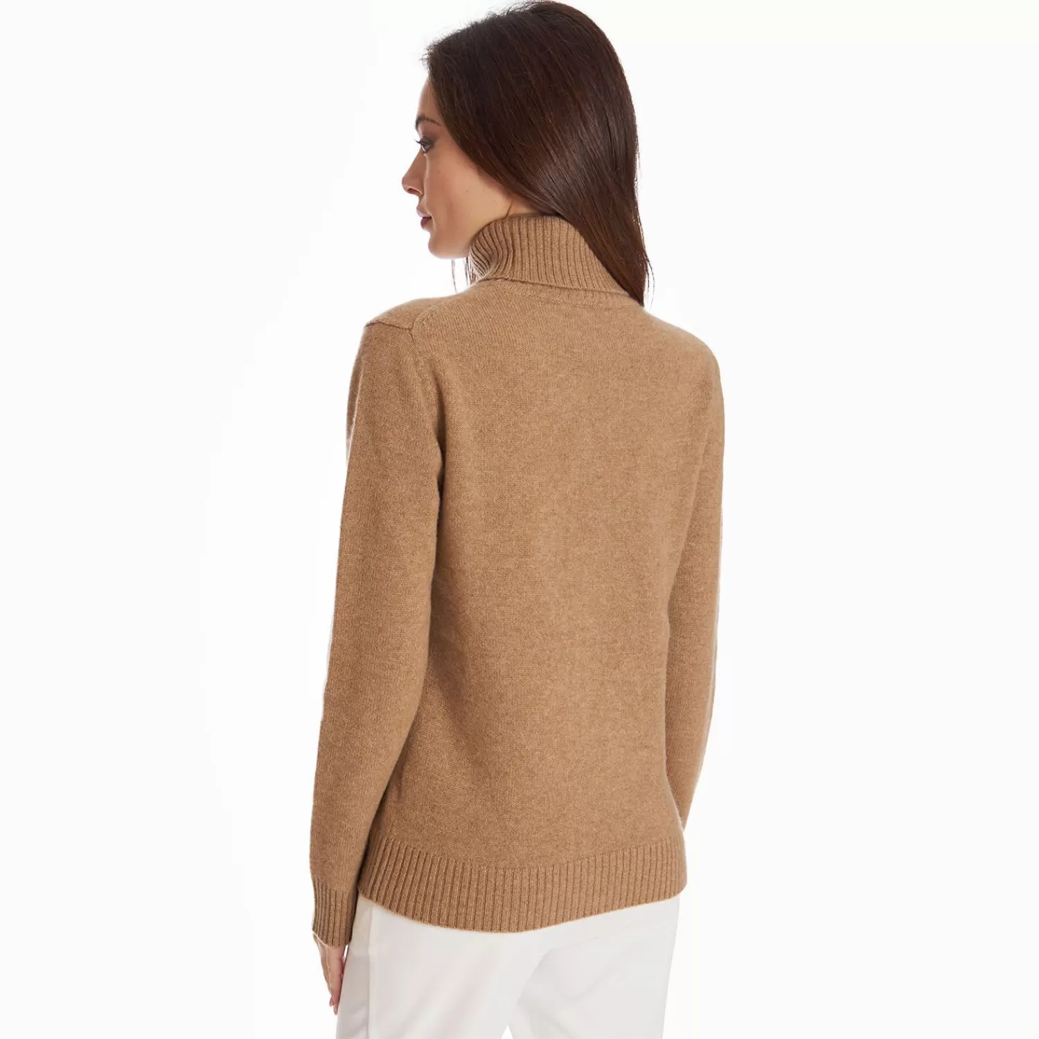 Camel Cashmere Turtleneck>E.Marinella Shop