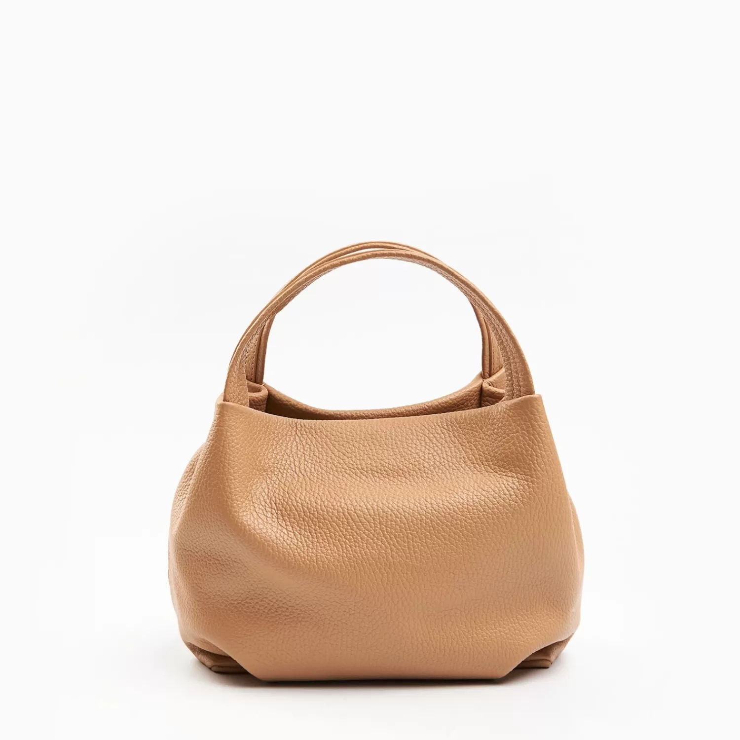 Camel Textured Leather Soft Mini Bag>E.Marinella Clearance