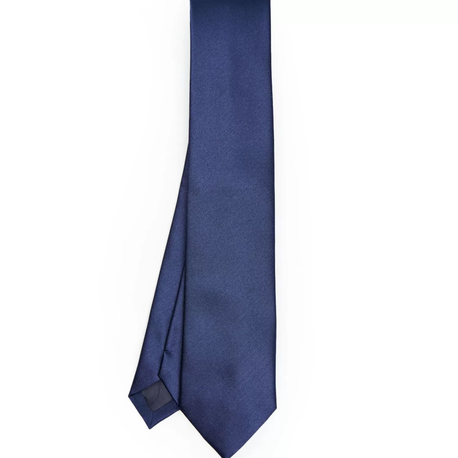 Cerimonial Solid Blue Silk Satin Tie>E.Marinella Discount