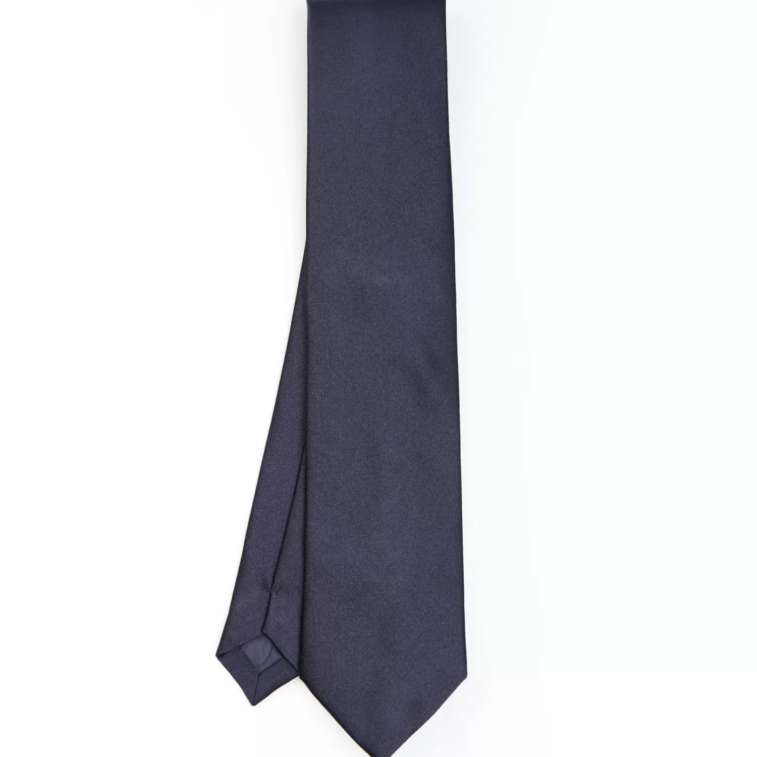 Cerimonial Solid Dark Blue Silk Satin Tie>E.Marinella Hot