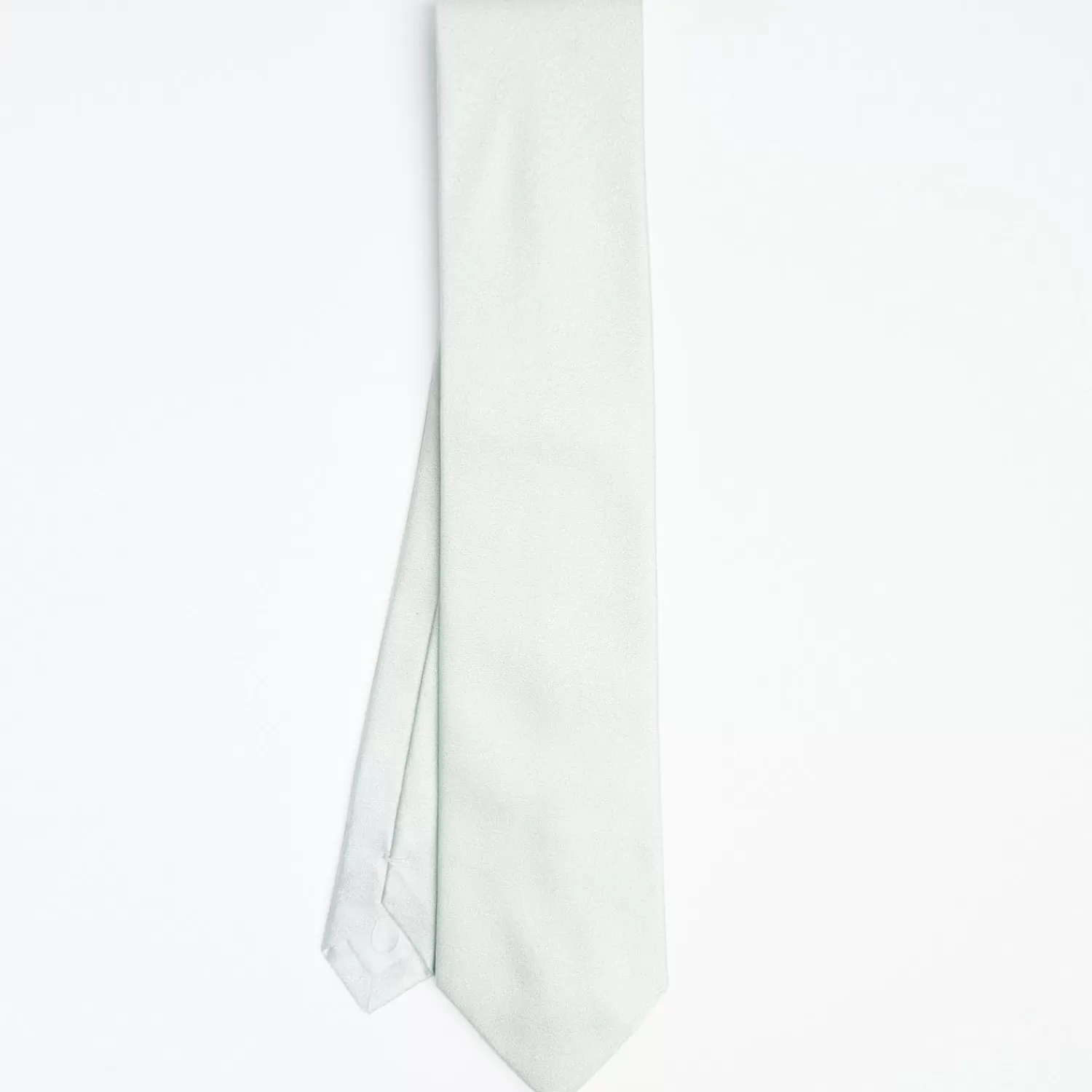 Cerimonial Solid Light Green Silk Satin Tie>E.Marinella Best