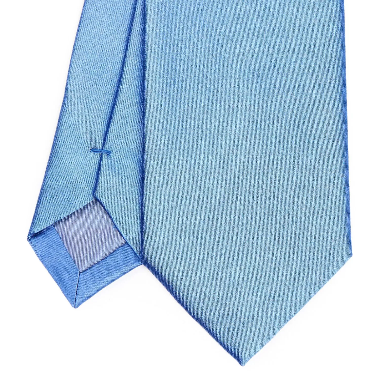 Cerimonial Solid Powder Blue Silk Satin Tie>E.Marinella Best Sale