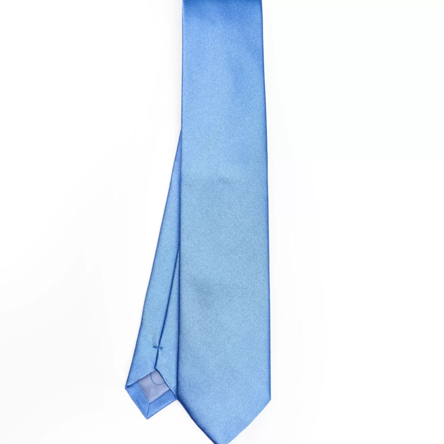 Cerimonial Solid Powder Blue Silk Satin Tie>E.Marinella Best Sale