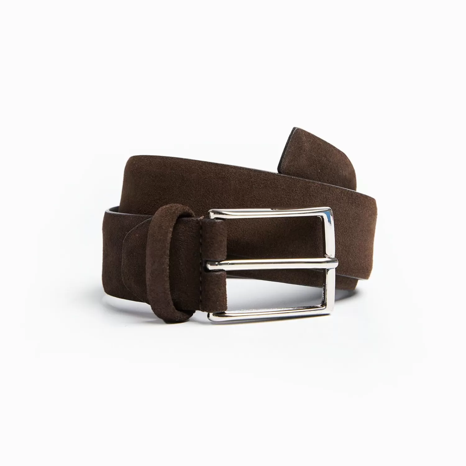 Classic Belt In Suede 35 Mm>E.Marinella New