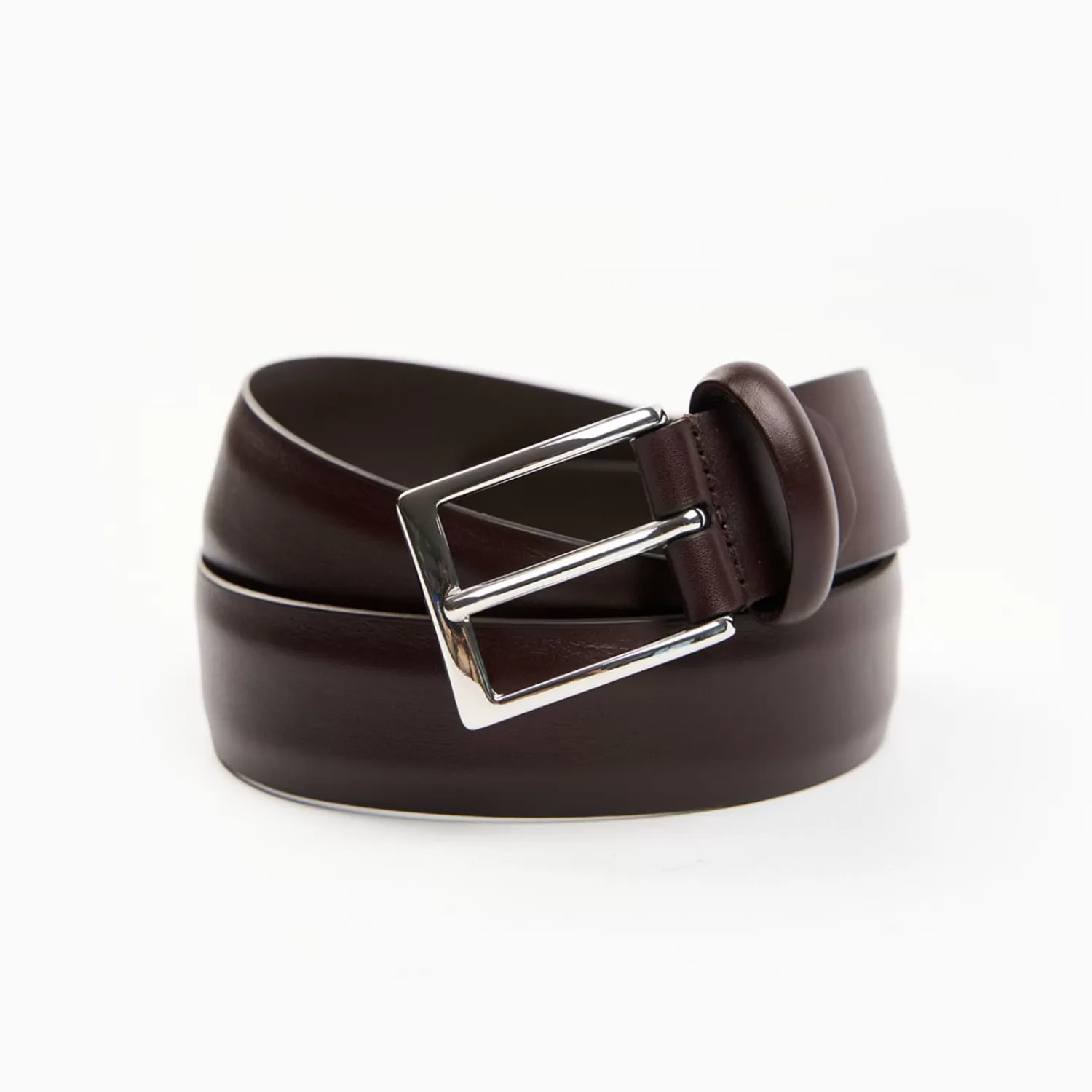 Classic Chocolate Dark Leather Belt 30 Mm>E.Marinella New