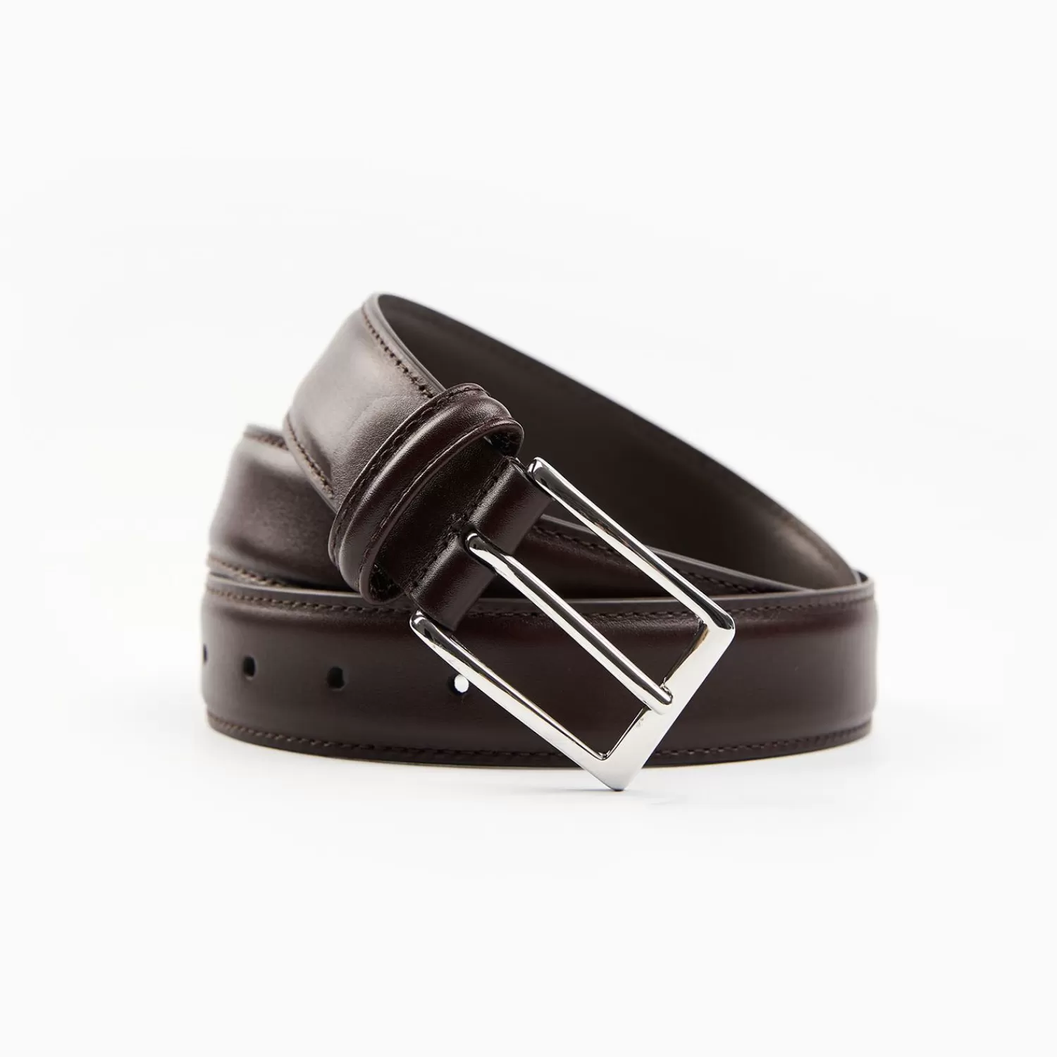 Classic Chocolate Dark Leather Belt 30 Mm>E.Marinella Outlet