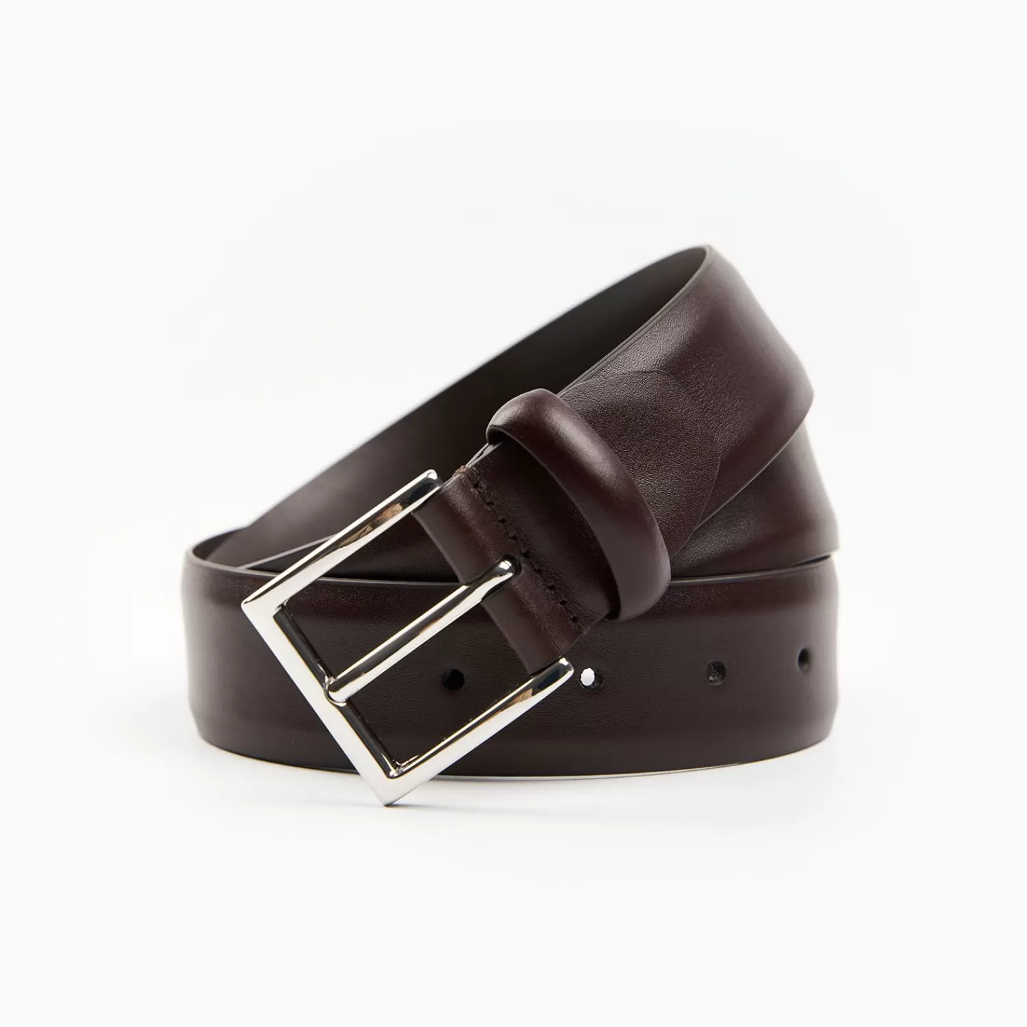 Classic Chocolate Dark Leather Belt 35 Mm>E.Marinella Clearance