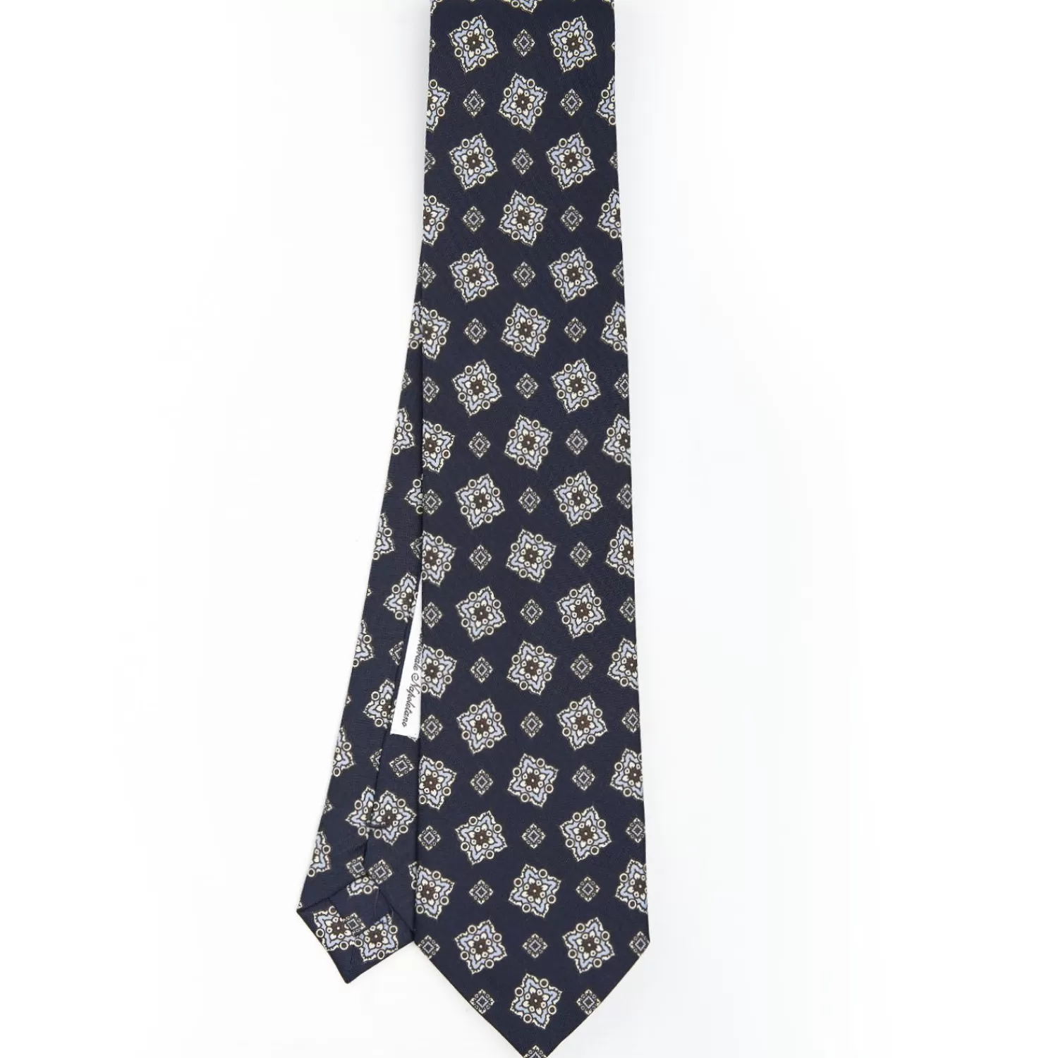 Dark Blue Archivio Collection Silk Tie 1984-01>E.Marinella Store