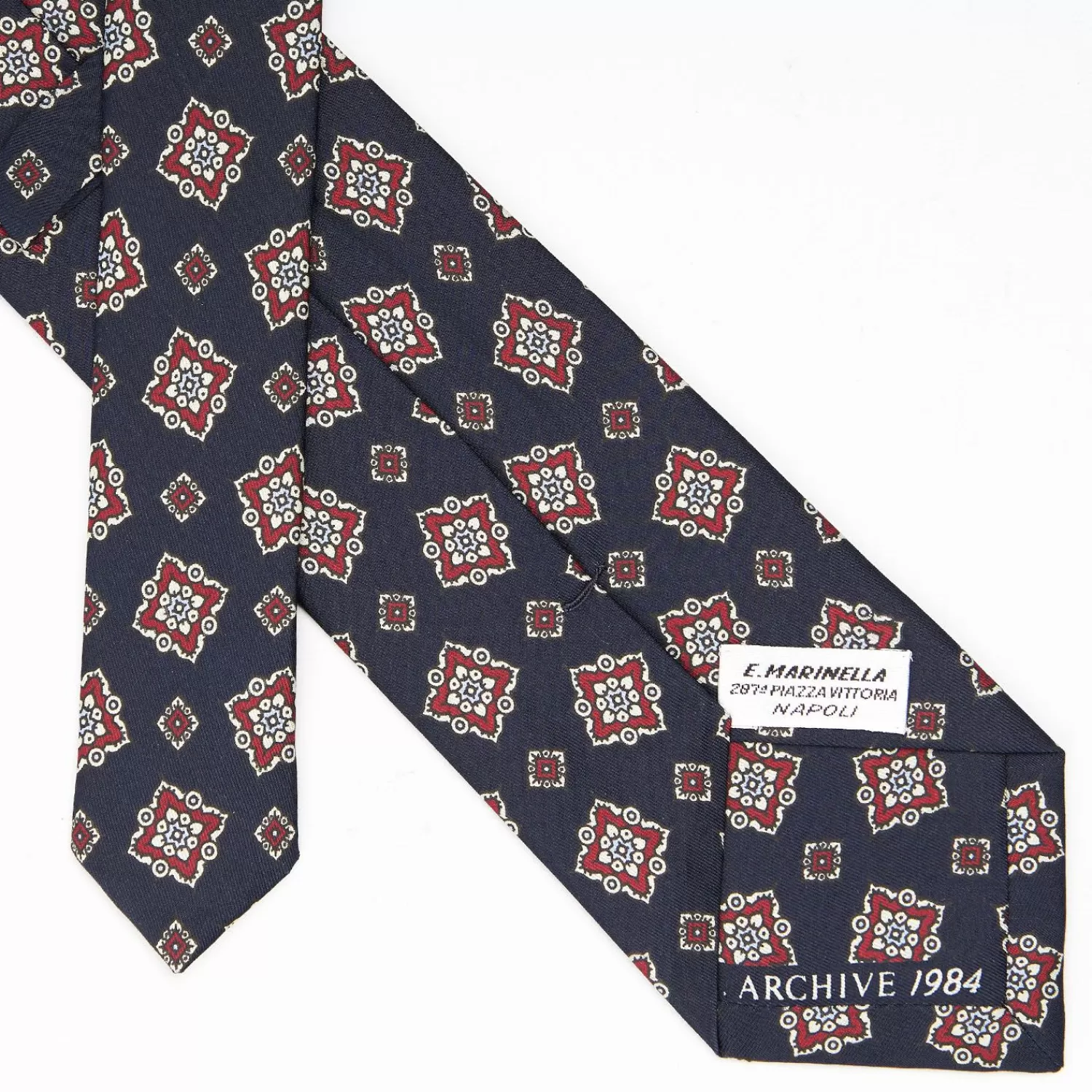 Dark Blue Archivio Collection Silk Tie 1984-02>E.Marinella Flash Sale