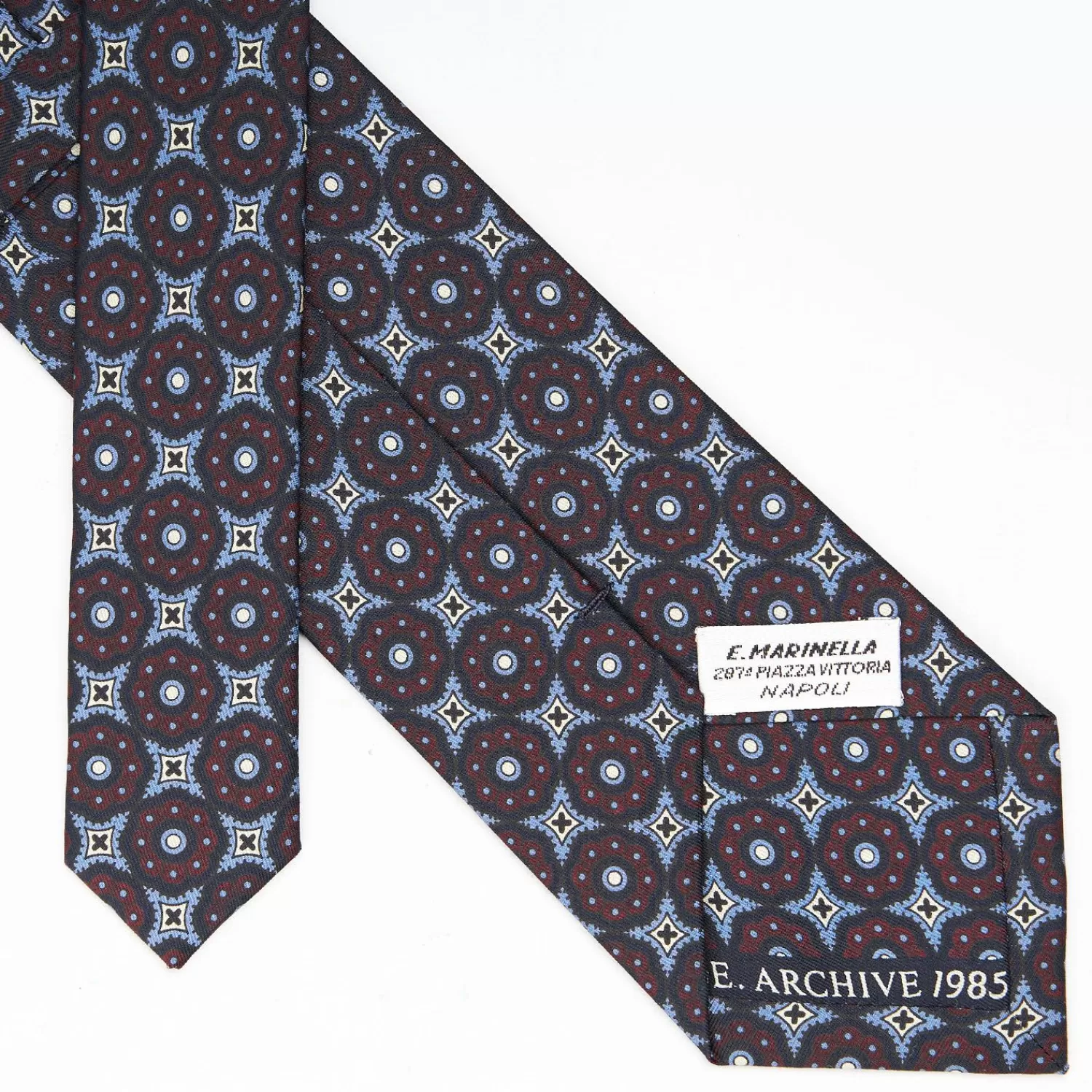 Dark Blue Archivio Collection Silk Tie 1985-02>E.Marinella Clearance