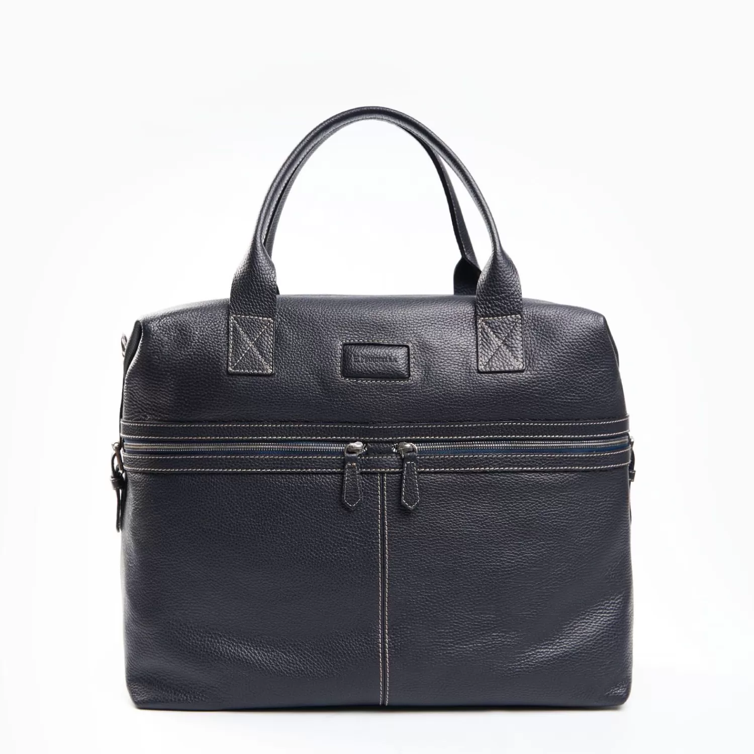 Dark Blue Leather Travel Bag>E.Marinella Clearance