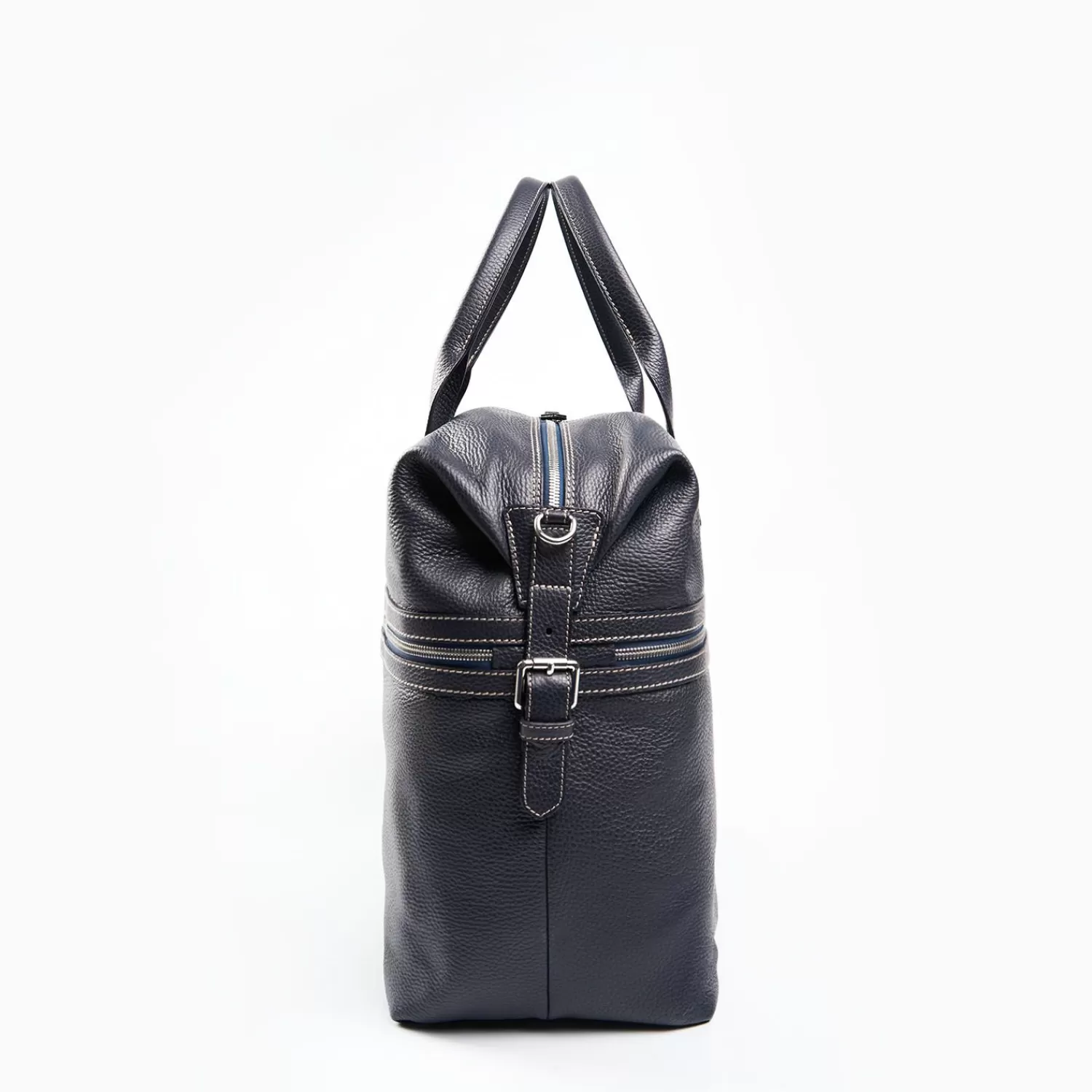 Dark Blue Leather Travel Bag>E.Marinella Clearance