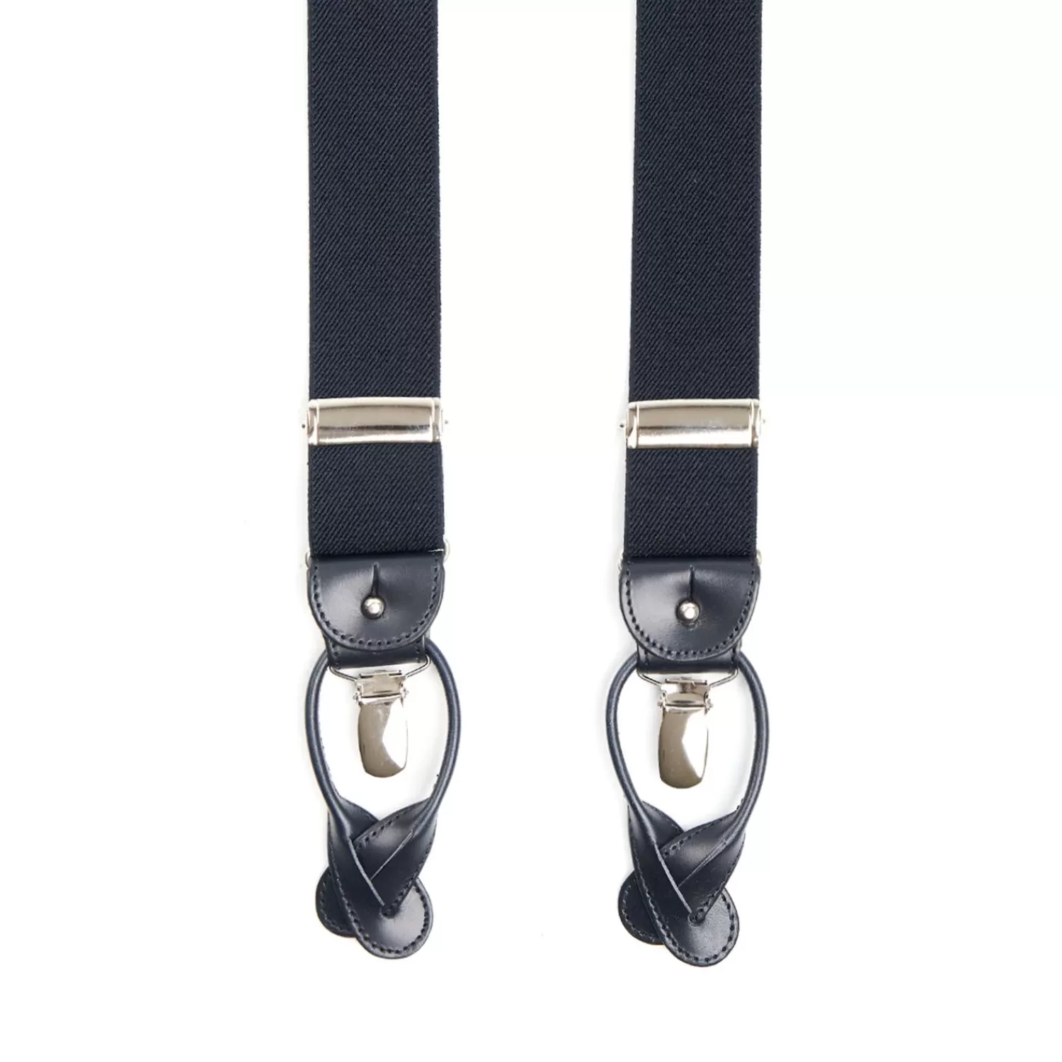 Dark Blue Plain Colour Braces>E.Marinella Online