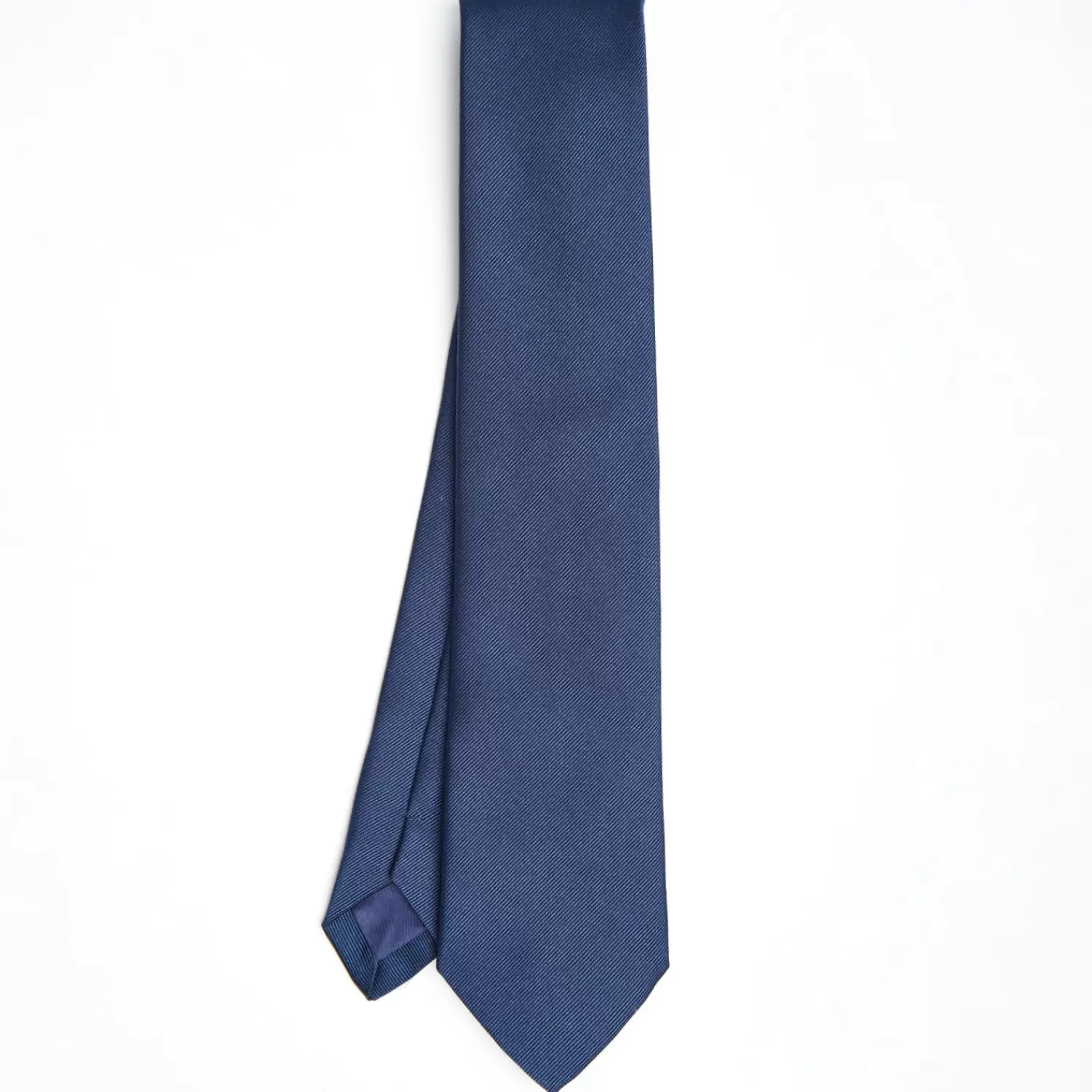 Dark Blue Sartorial Jacquard Silk Tie - Solid Colours>E.Marinella Shop