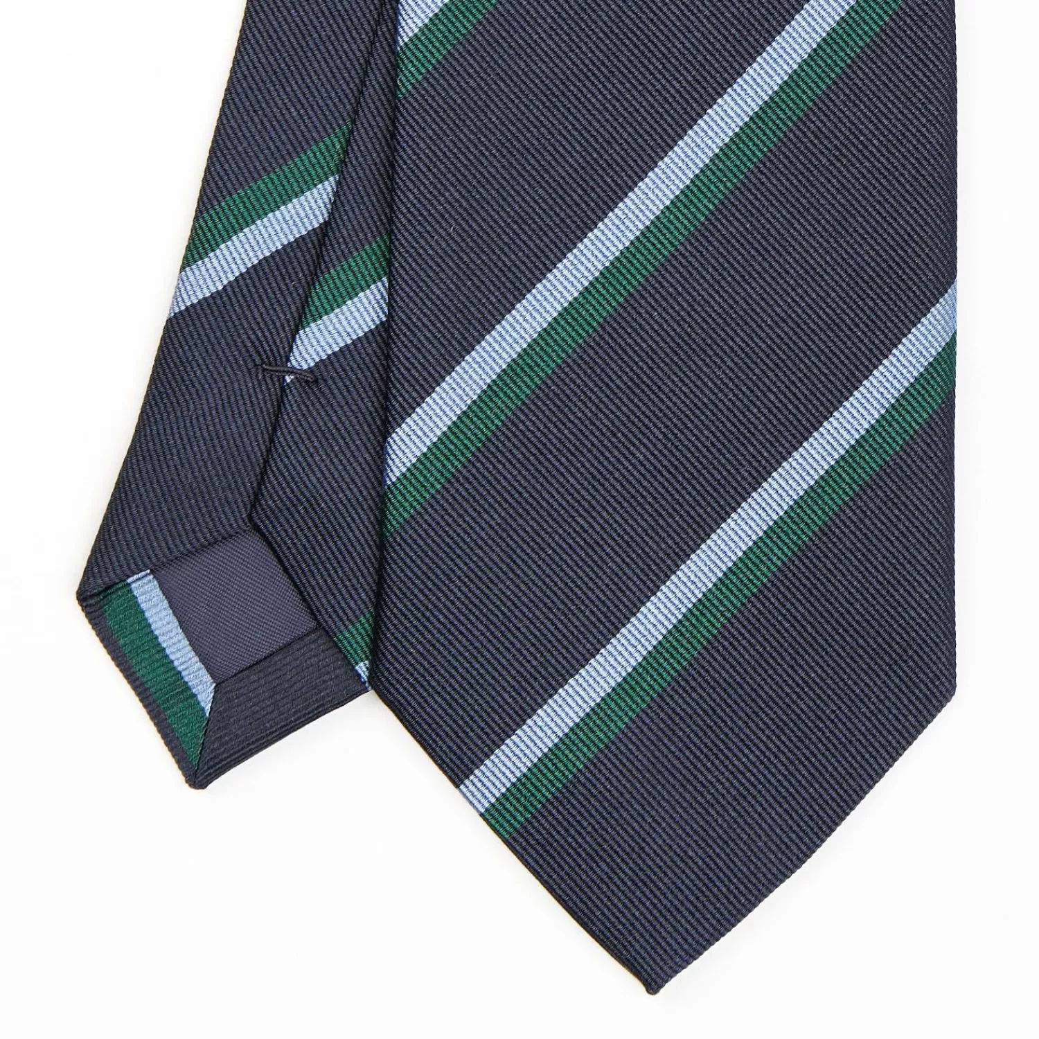 Dark Blue Sartorial Striped Silk Tie>E.Marinella Cheap