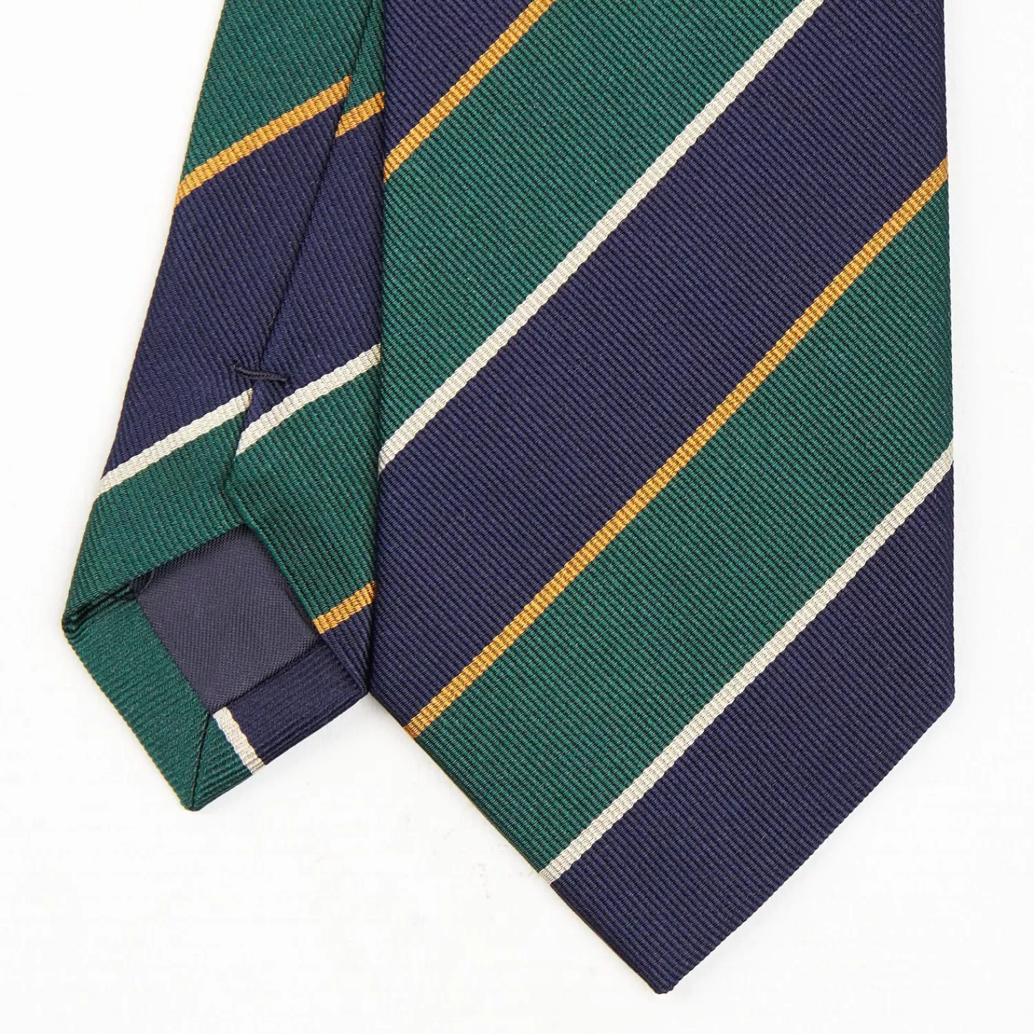 Dark Blue Sartorial Striped Silk Tie>E.Marinella Cheap