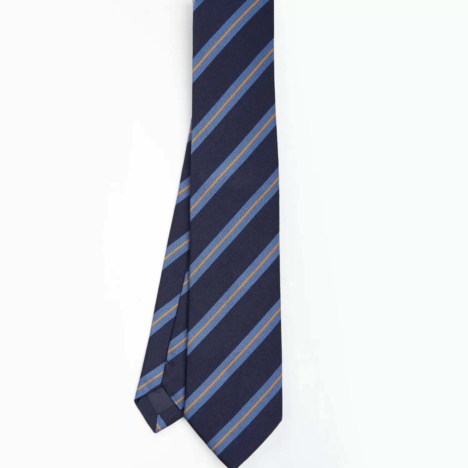 Dark Blue Sartorial Striped Silk Tie>E.Marinella Best Sale