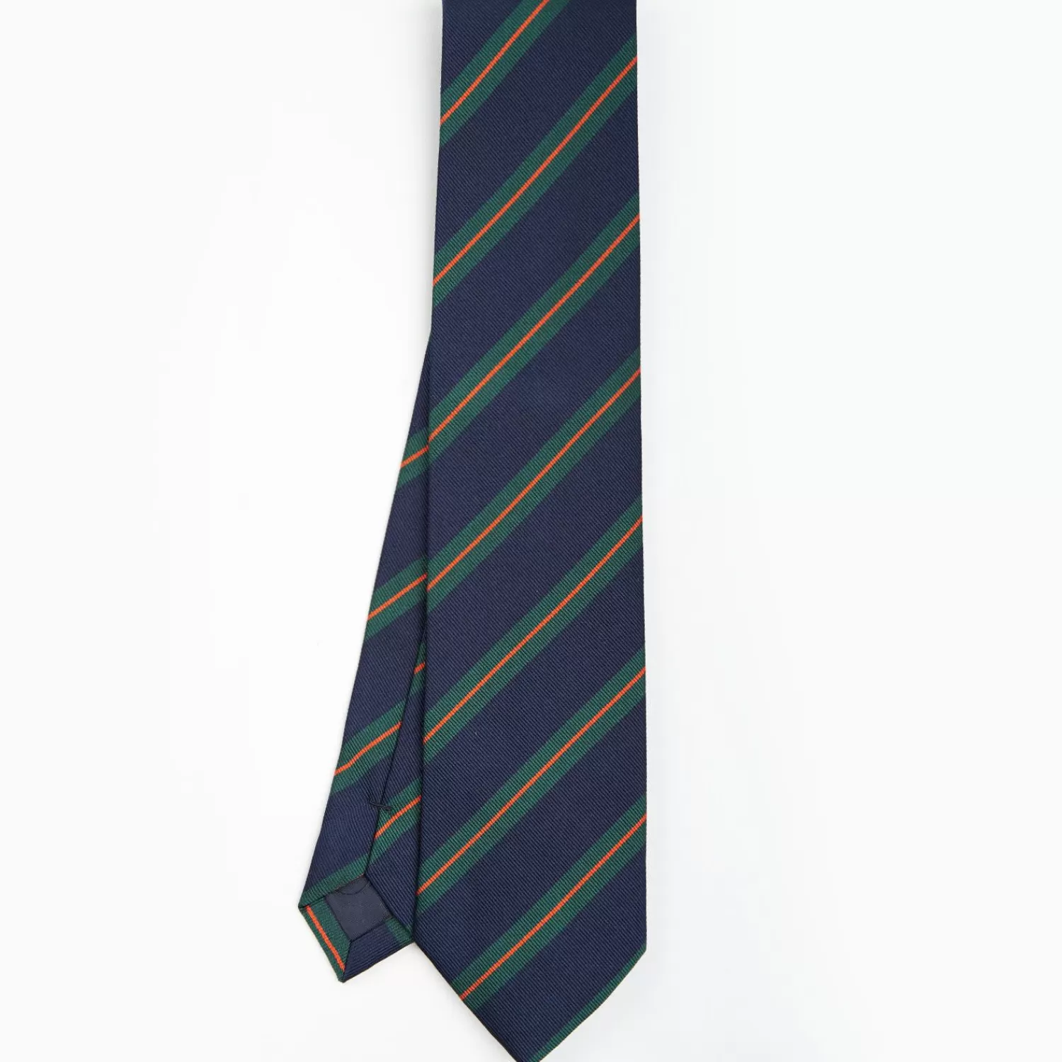 Dark Blue Sartorial Striped Silk Tie>E.Marinella Flash Sale