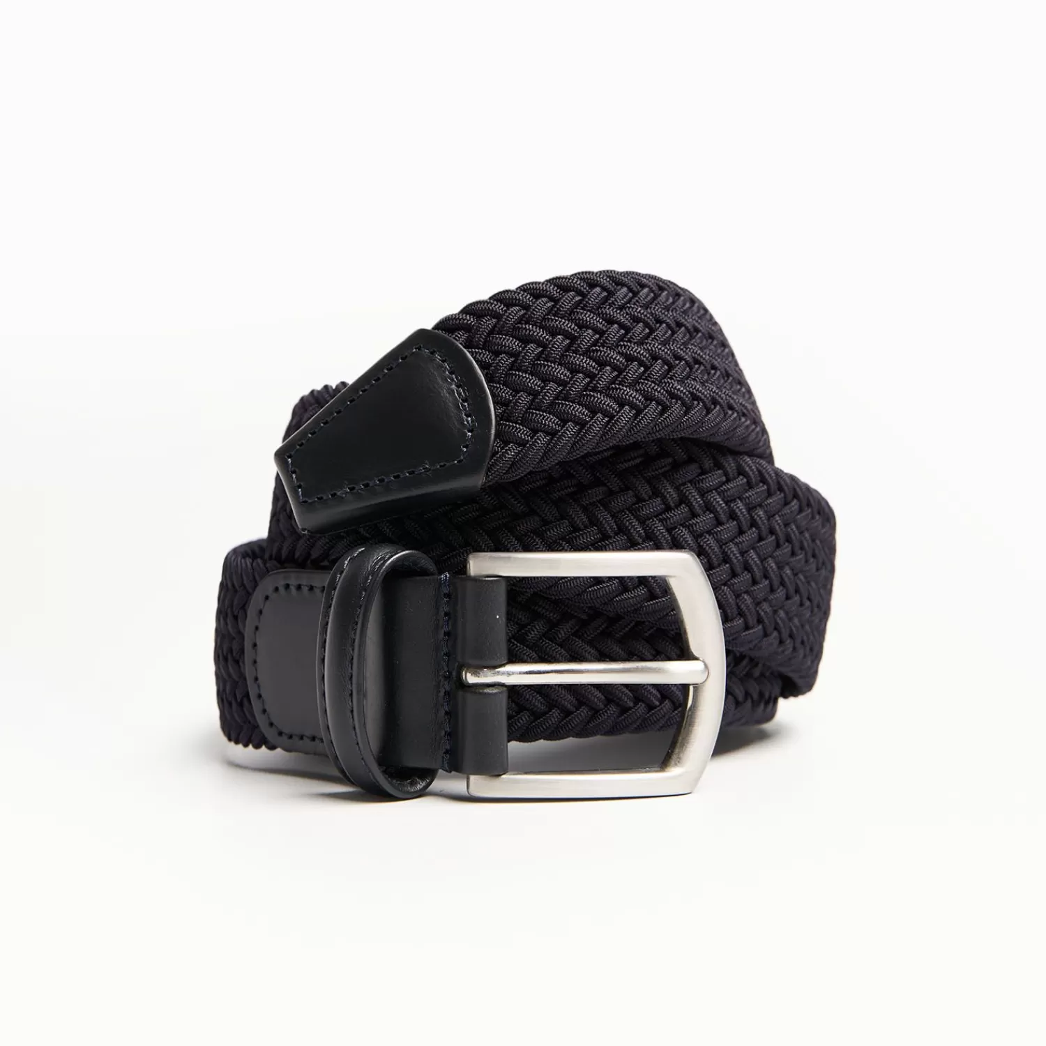 Dark Blue Woven Stretch Belt 35 Mm>E.Marinella Store