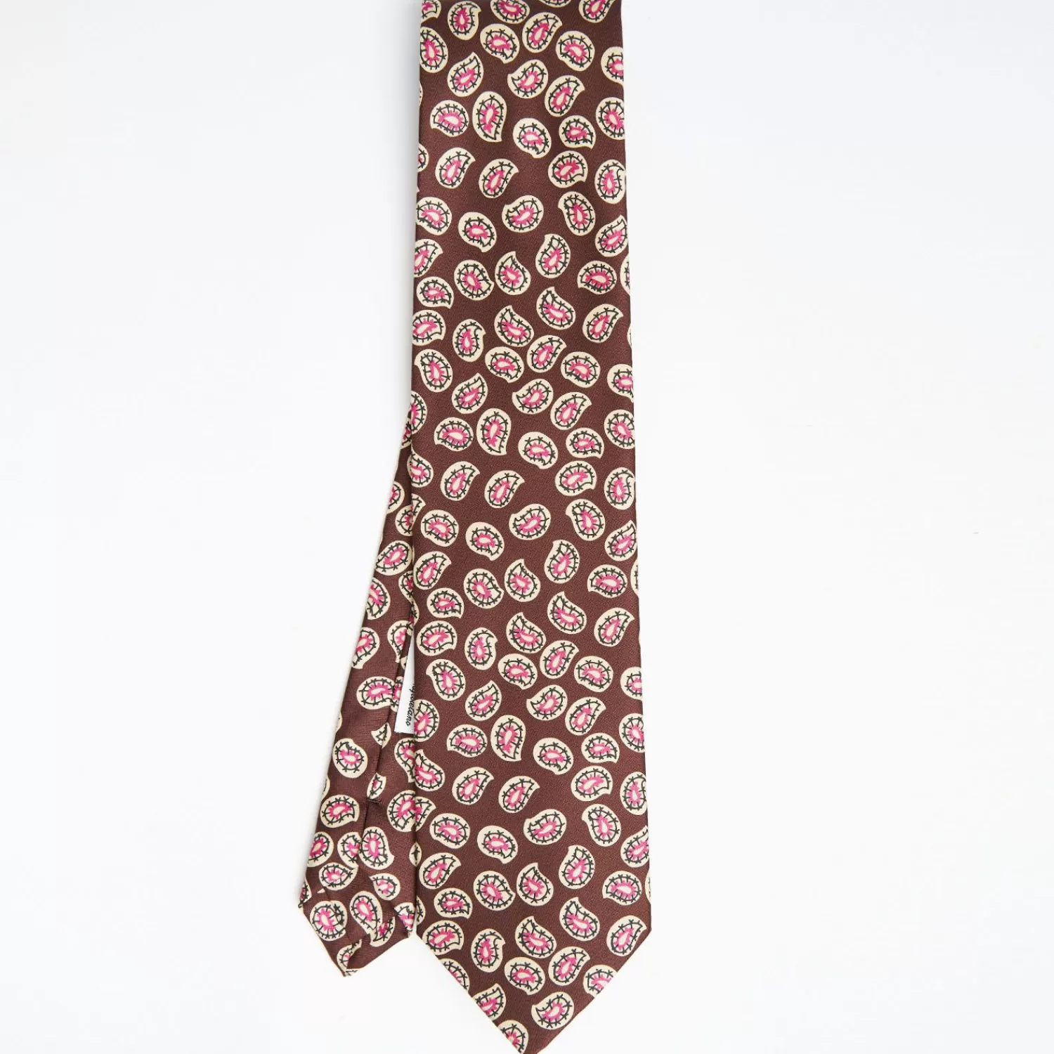 Dark Brown Archivio Collection Silk Tie 1938-05>E.Marinella Fashion