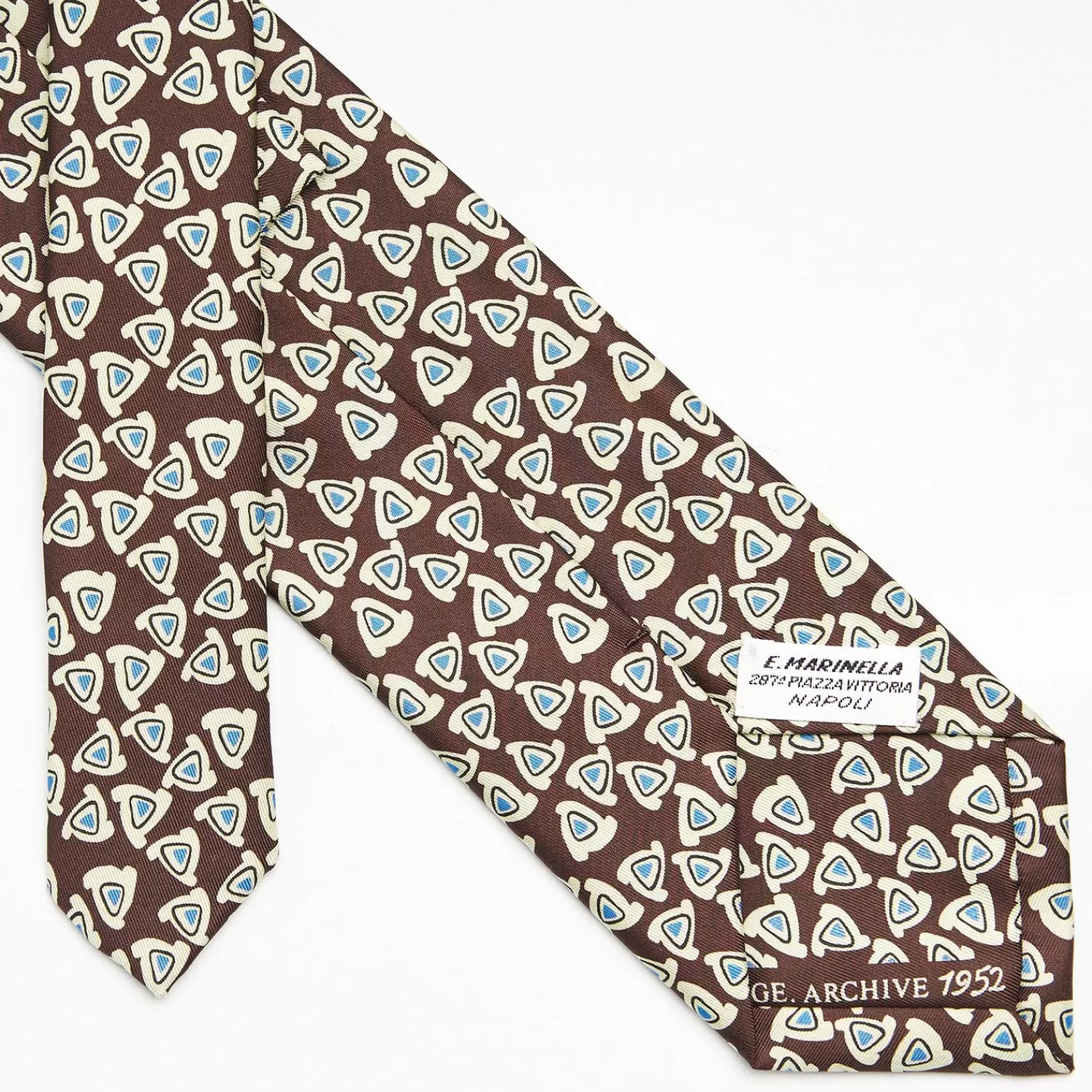 Dark Brown Archivio Collection Silk Tie 1952-1-04>E.Marinella Best