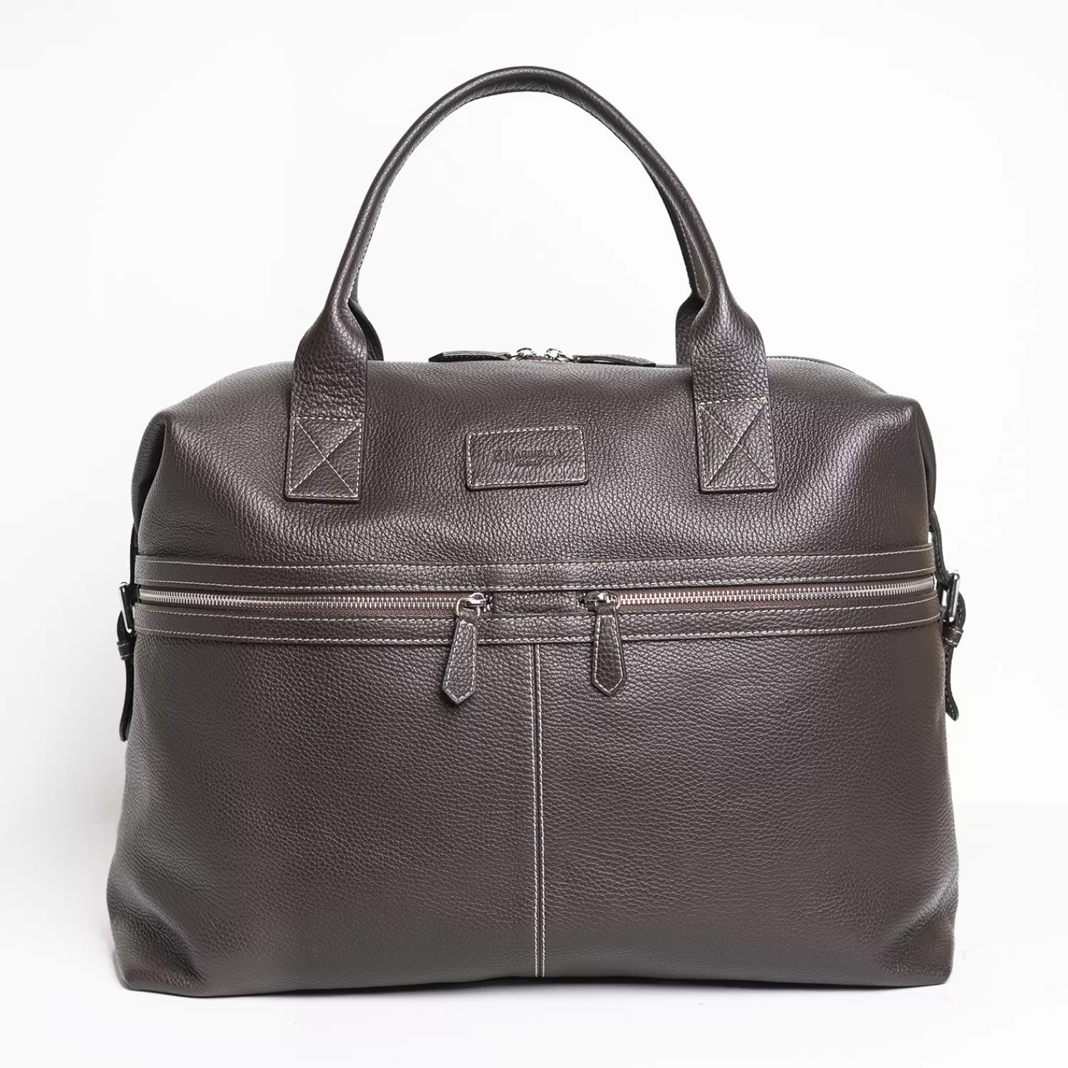 Dark Brown Leather Travel Bag>E.Marinella Cheap