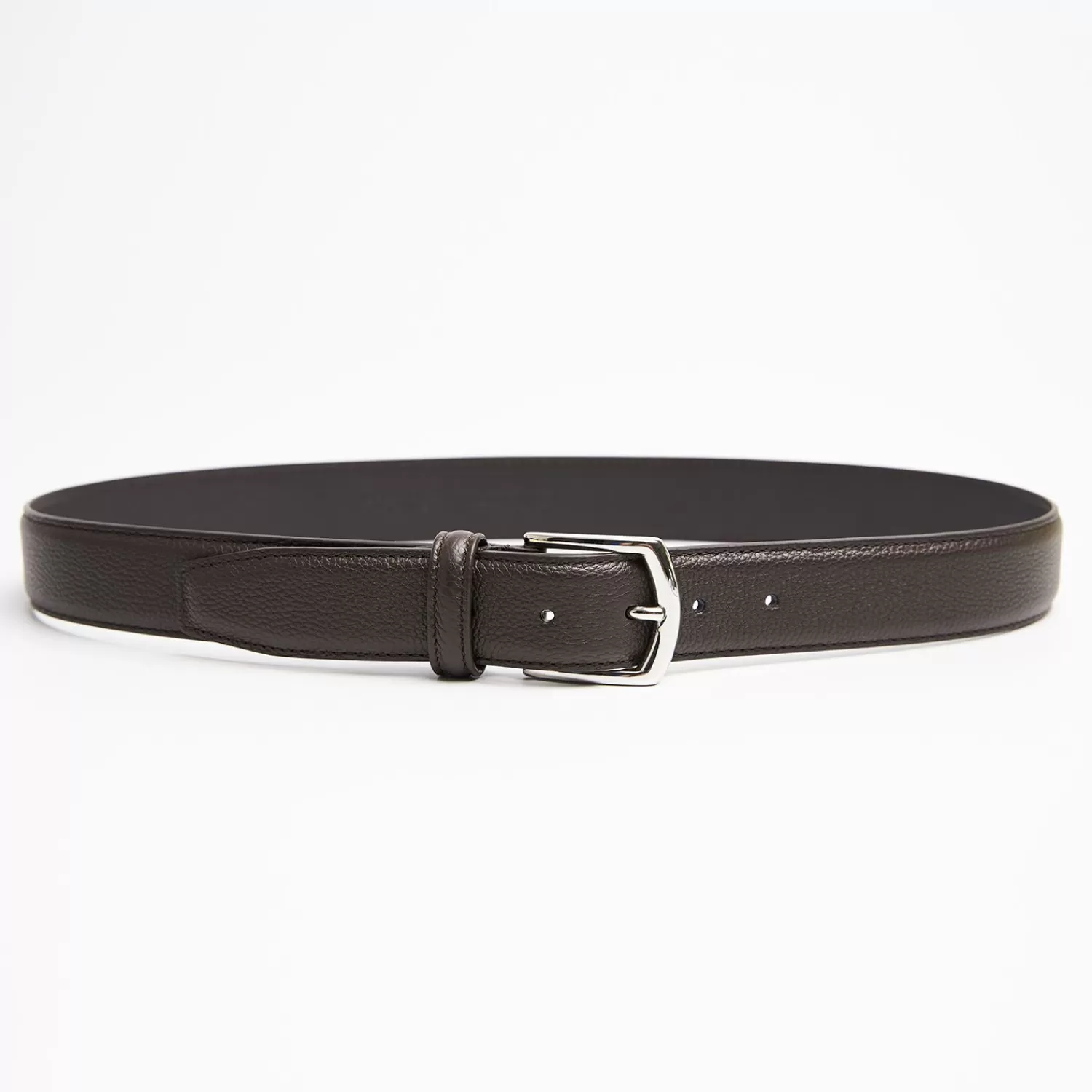 Dark Chocolate Belt In Fine-Grained Leather>E.Marinella Outlet