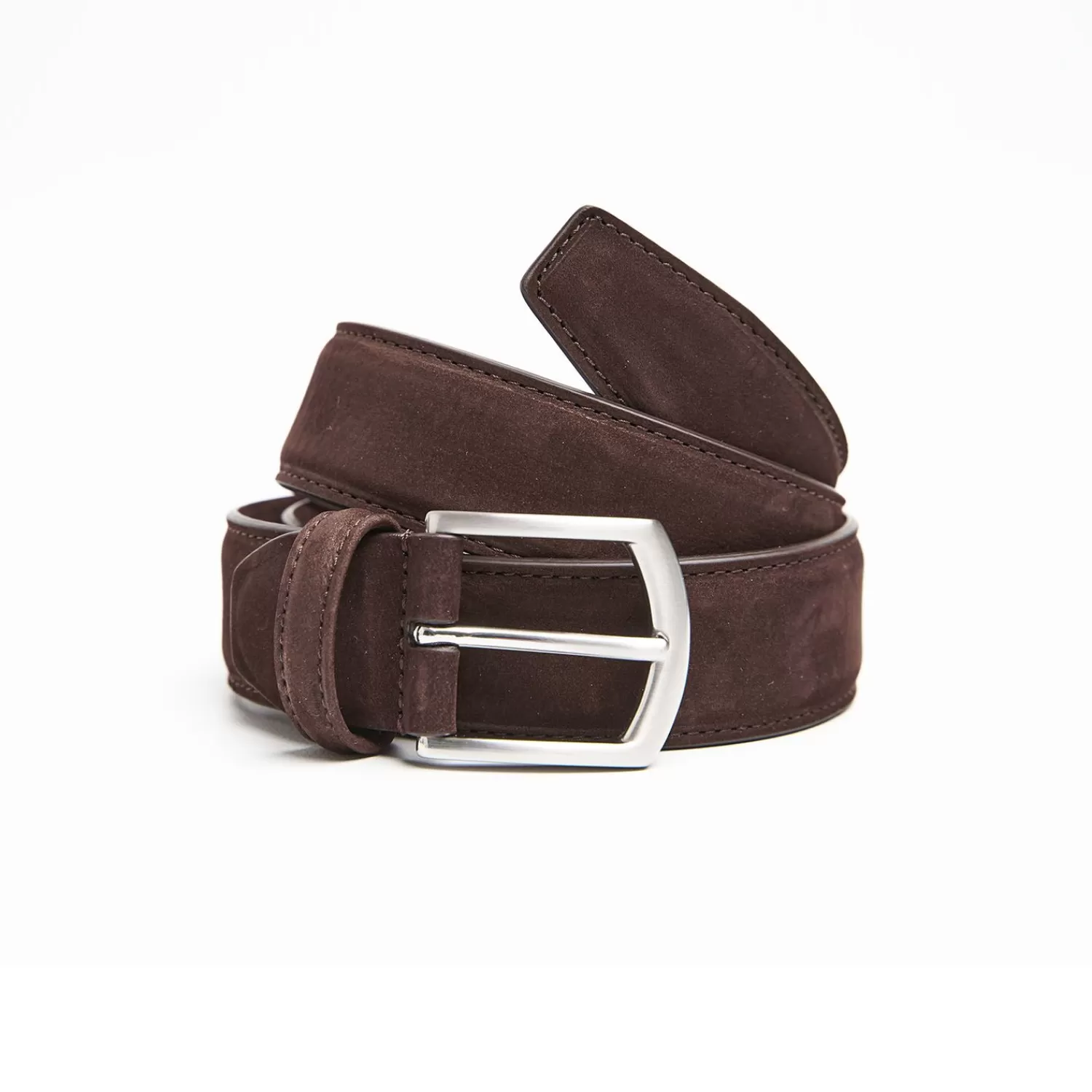 Dark Chocolate Belt In Nabuk>E.Marinella Flash Sale