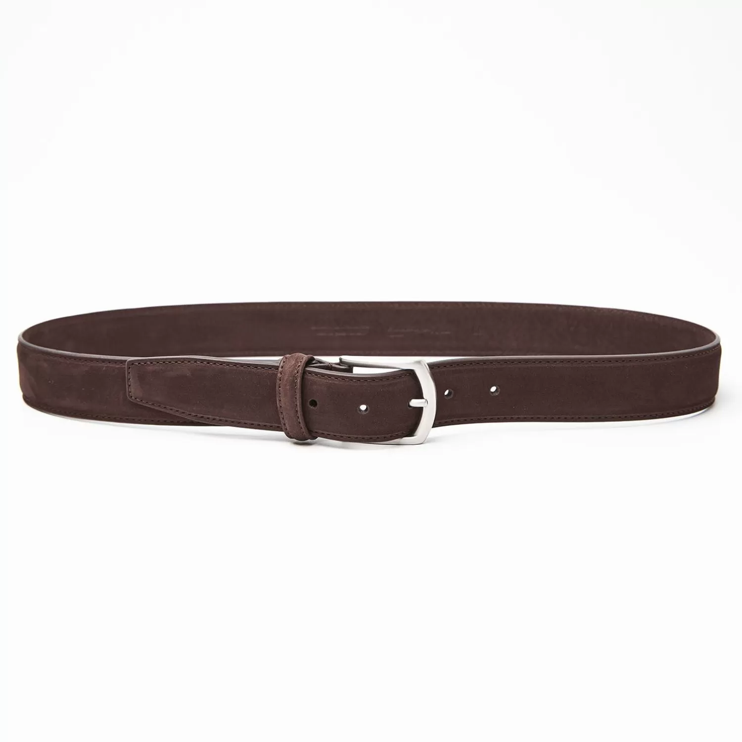 Dark Chocolate Belt In Nabuk>E.Marinella Flash Sale