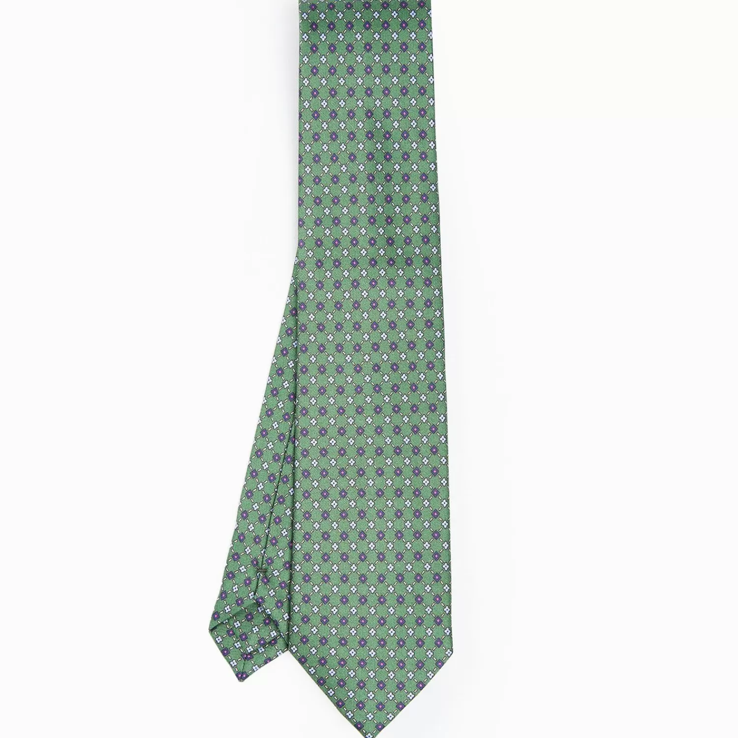 Dark Green Silk And Orange Fiber Tie>E.Marinella Clearance