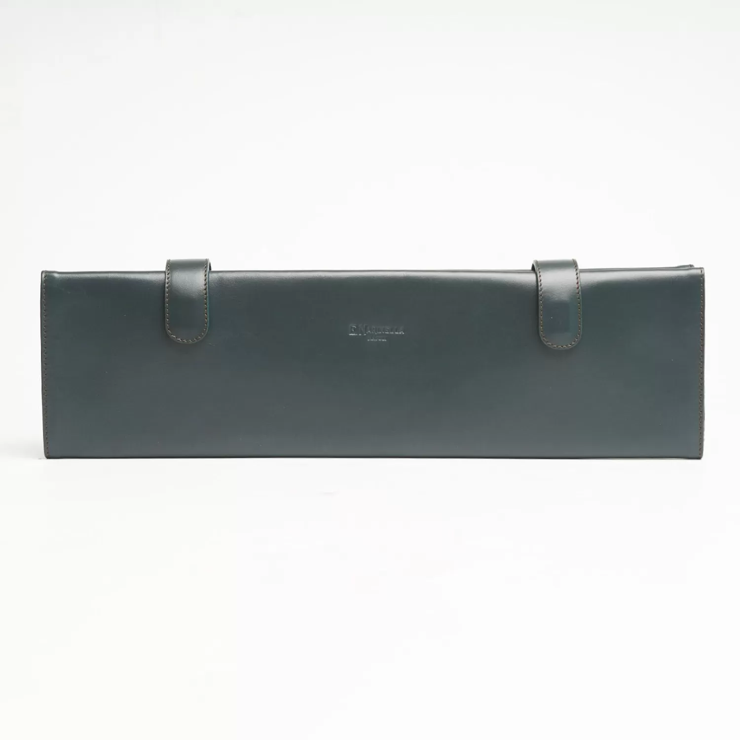 Dark Green Travel Tie Holder In Leather>E.Marinella Shop