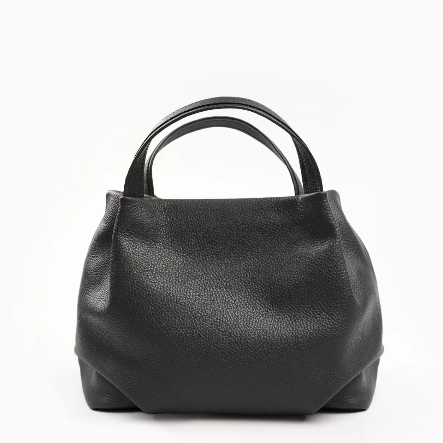 Dark Grey Textured Leather Soft Bag>E.Marinella Sale