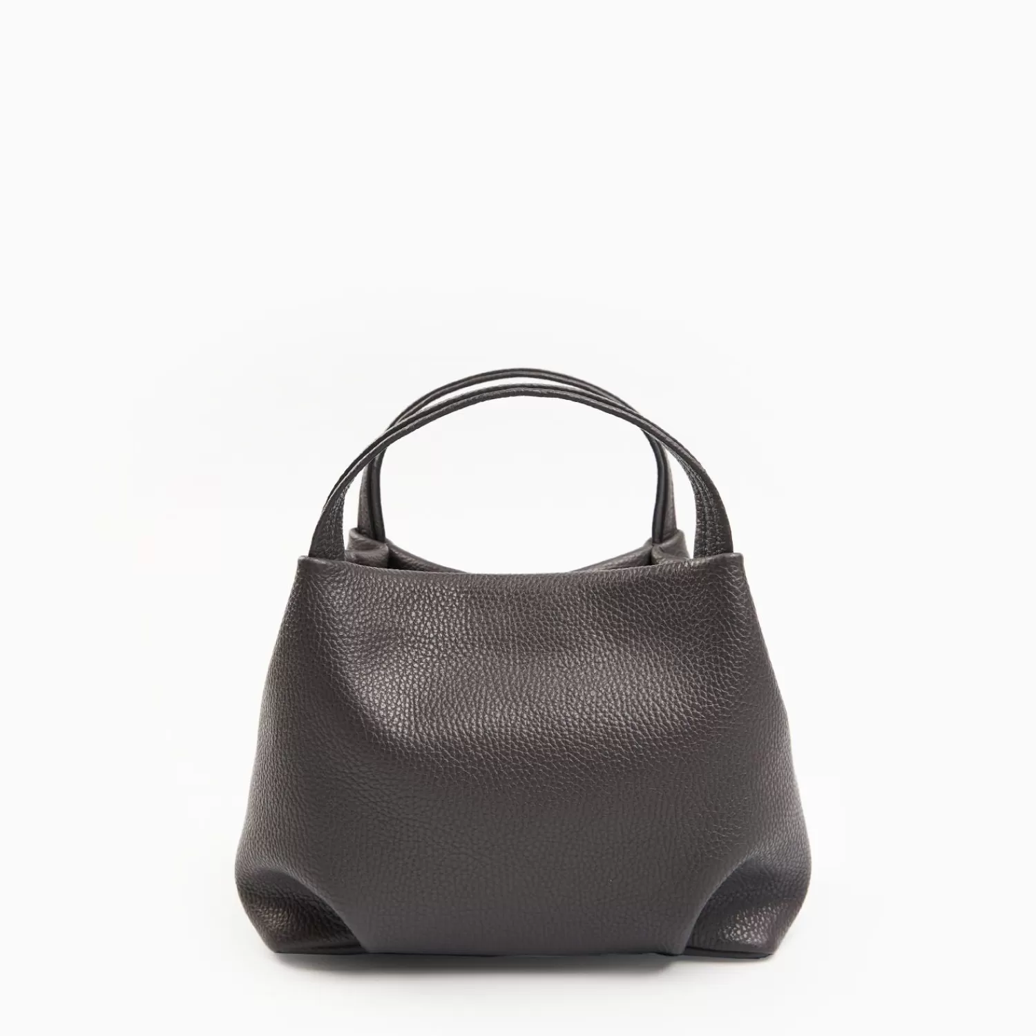 Dark Grey Textured Leather Soft Mini Bag>E.Marinella Cheap