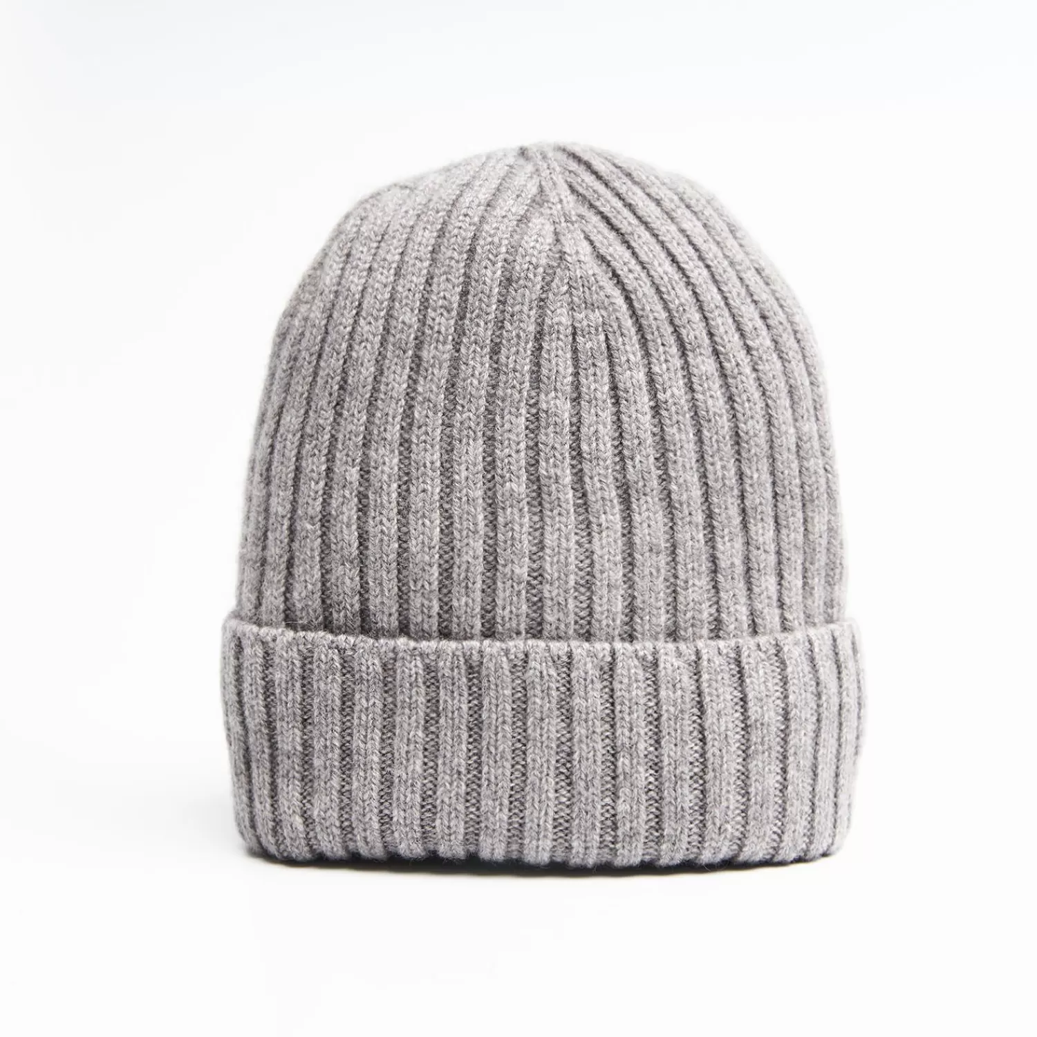 Gray Cashmere Ribbed Beanie>E.Marinella Best