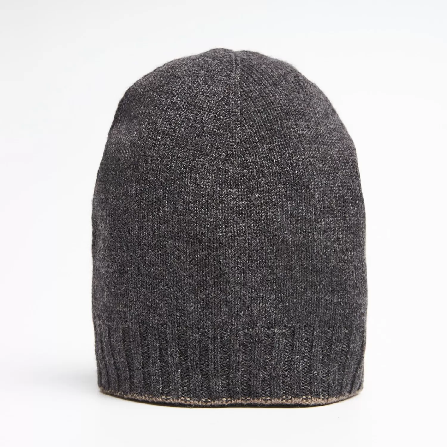 Grey And Light Brown Bicolor Cashmere Beanie>E.Marinella Cheap
