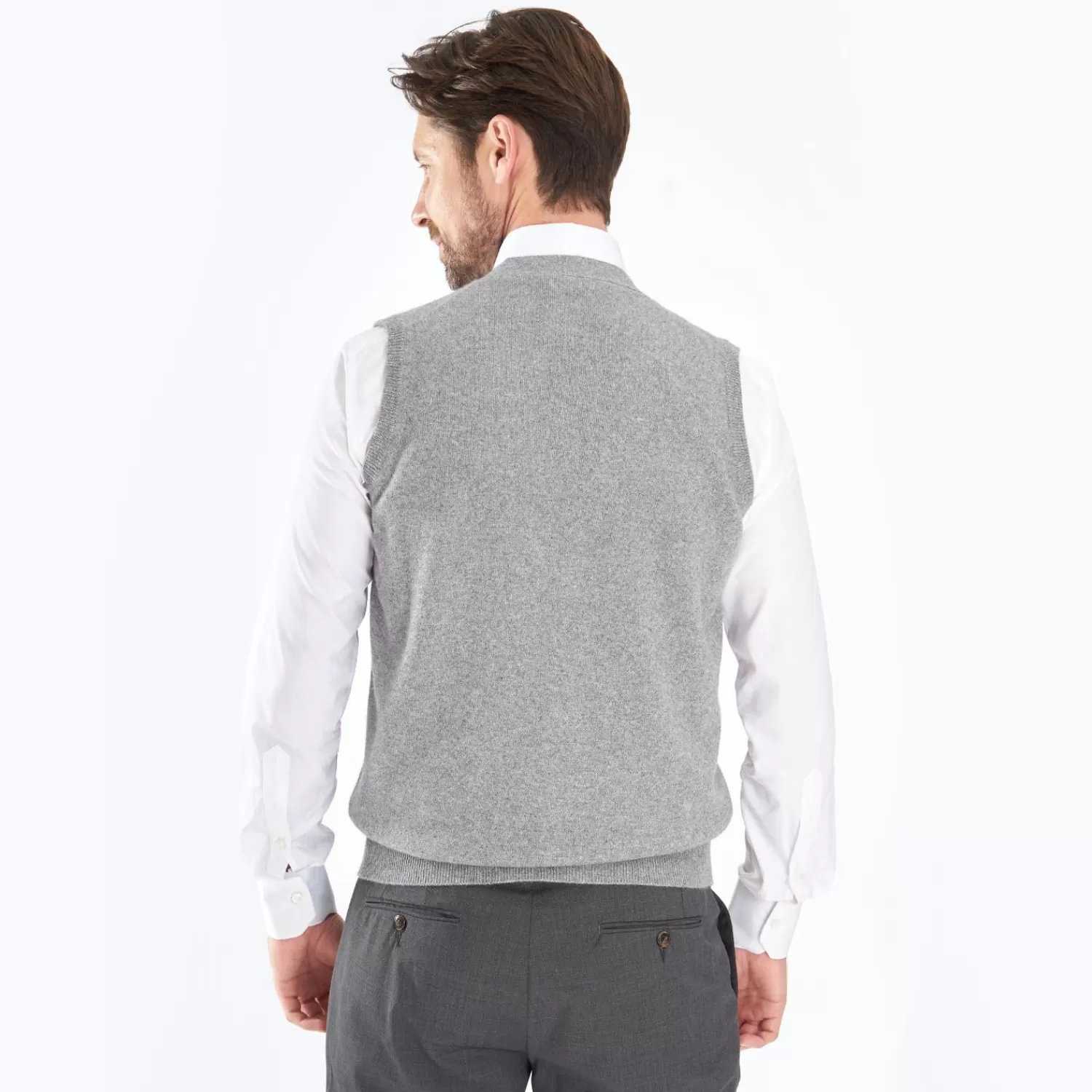 Grey Wool And Cashmere Gilet>E.Marinella Cheap