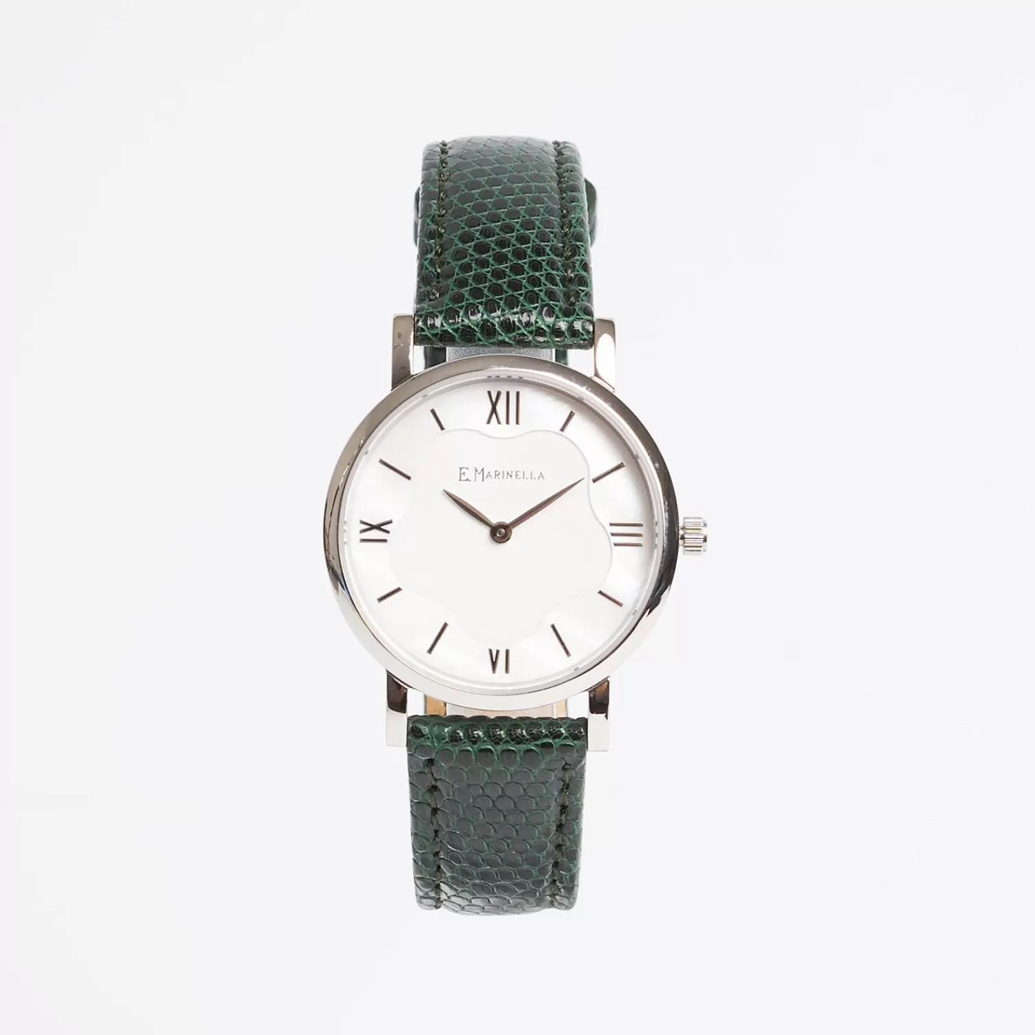 Ladies' Dark Green Leather Watch>E.Marinella Discount