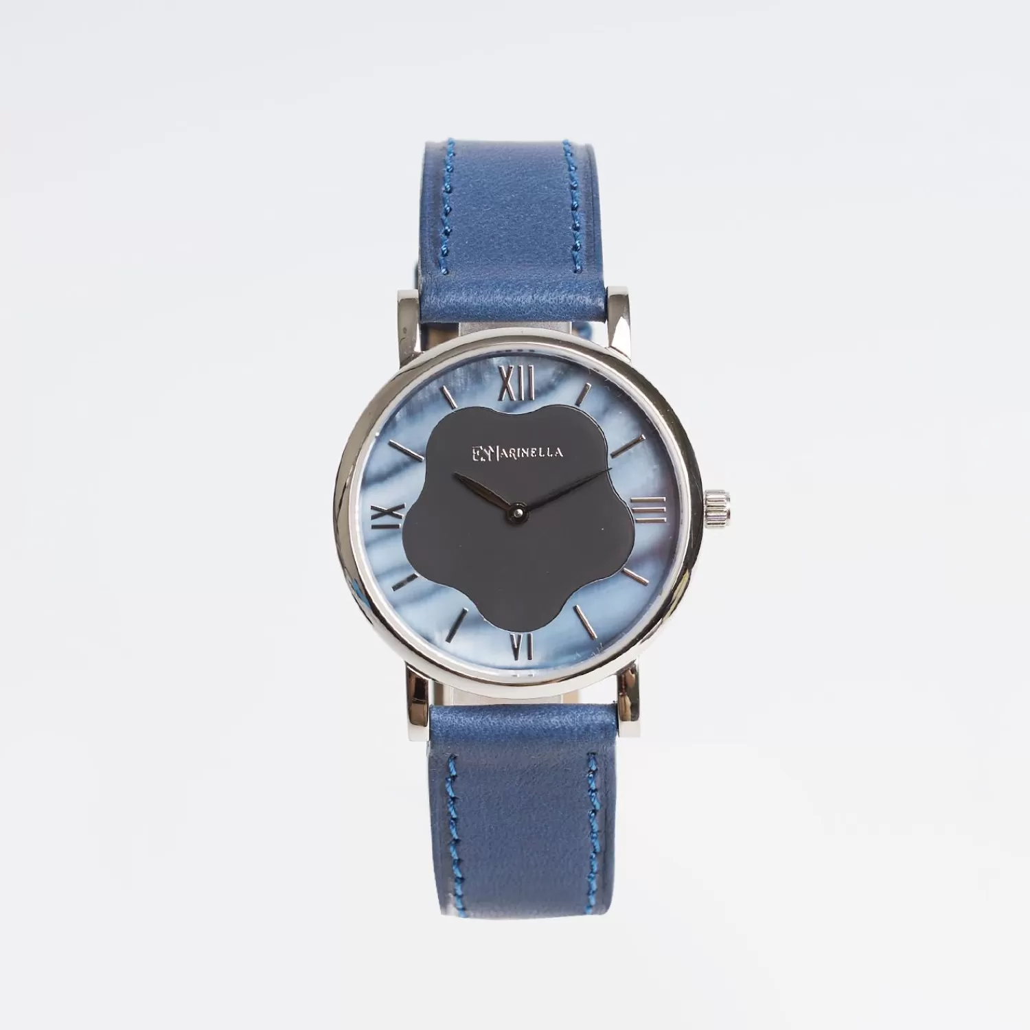 Lady'S Bluette Leather Watch With Floral Dial>E.Marinella Cheap