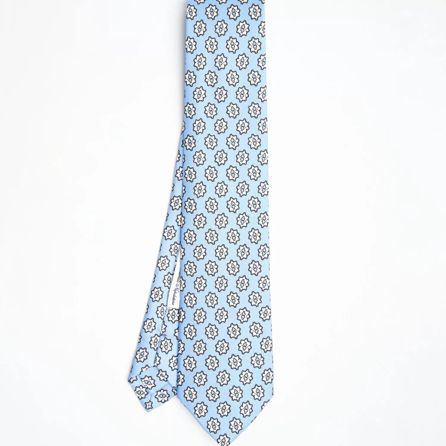 Light Blue Archivio Collection Silk Tie 1933-03>E.Marinella Clearance