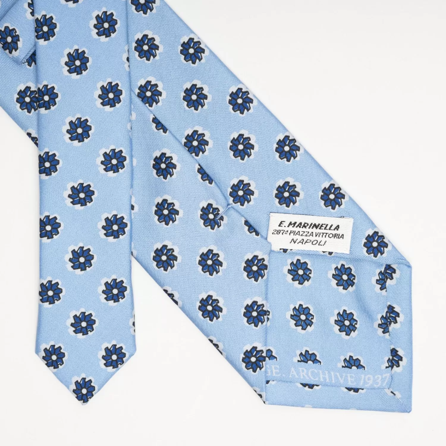 Light Blue Archivio Collection Silk Tie 1937_03>E.Marinella Cheap