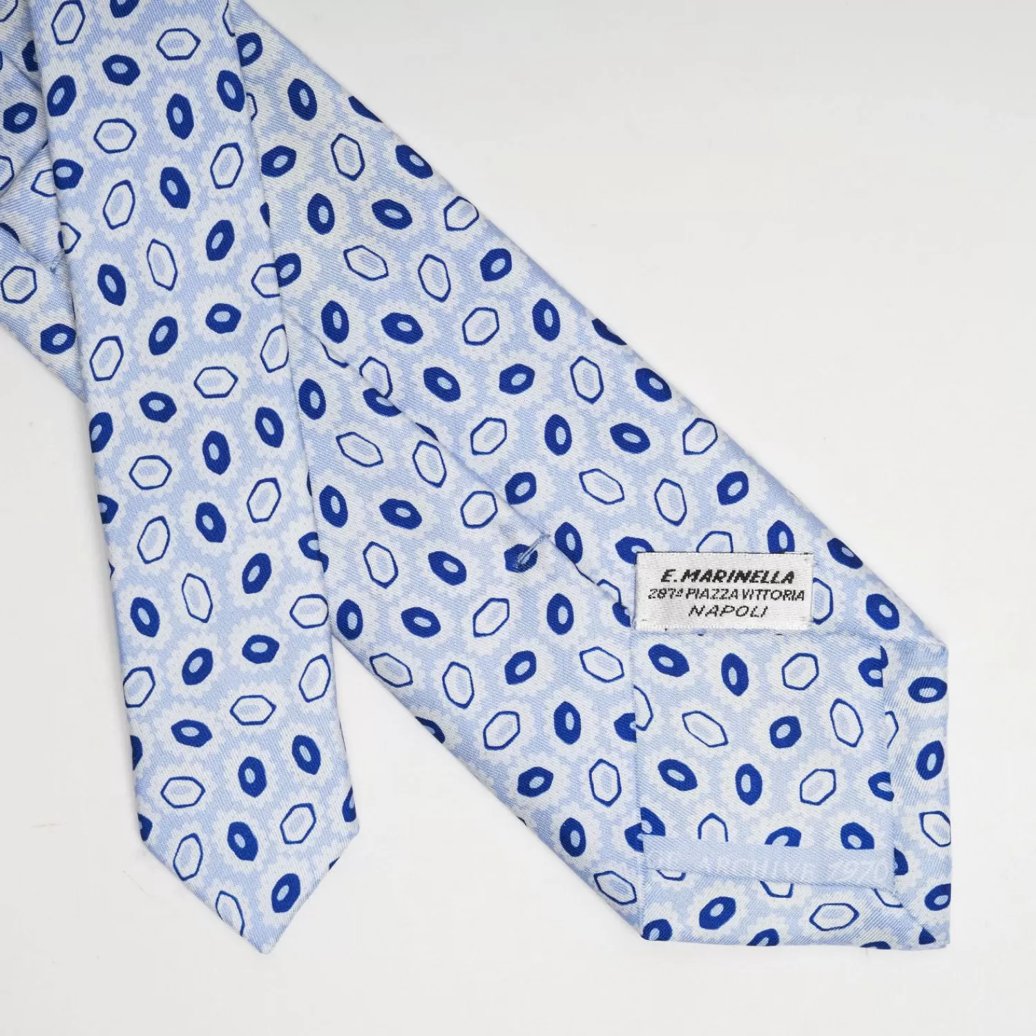 Light Blue Archivio Collection Silk Tie 1970_1_06>E.Marinella Discount