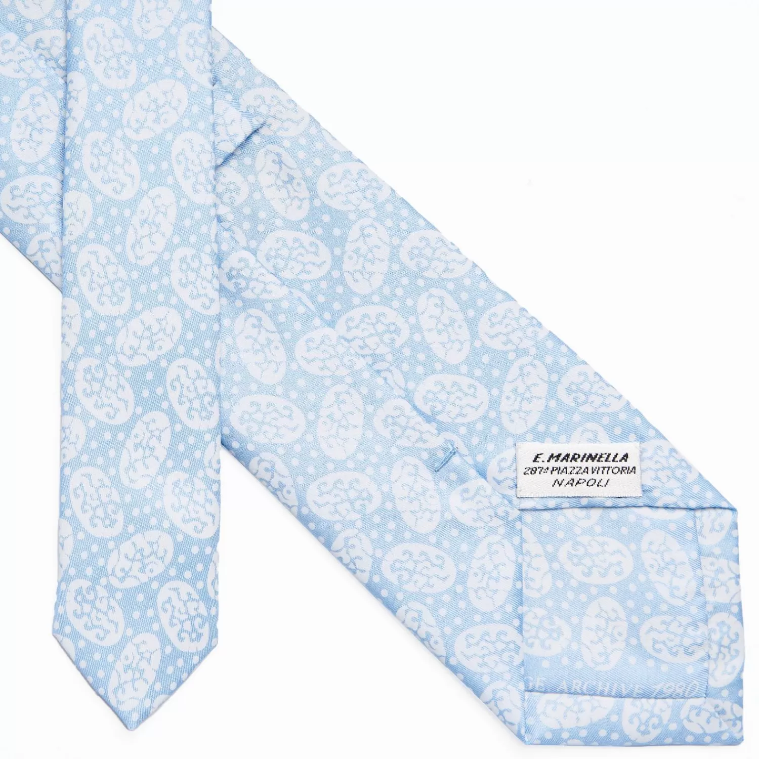 Light Blue Archivio Collection Silk Tie 1980-2-04>E.Marinella Best Sale