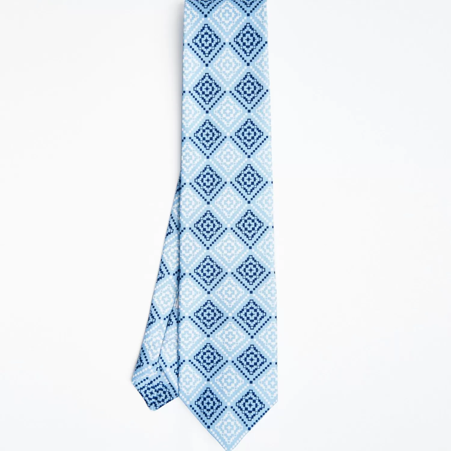 Light Blue Archivio Collection Silk Tie 1982-03>E.Marinella Outlet