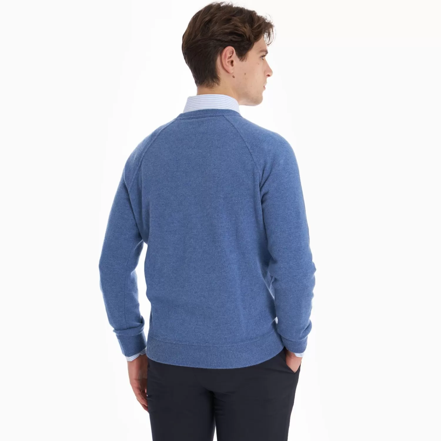 Light Blue Cashmere Sweatshirt>E.Marinella Best Sale